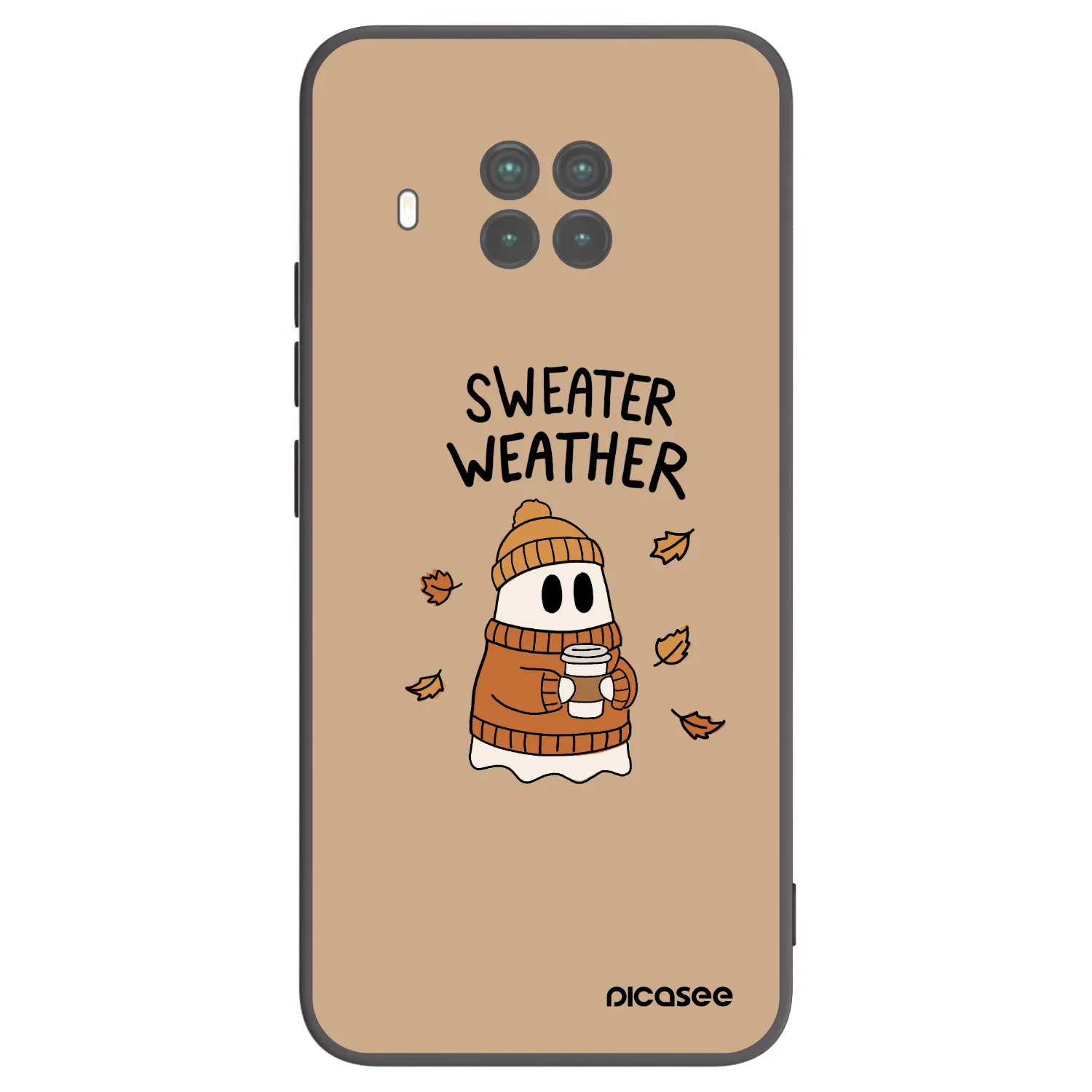 Picasee crna silikonska maskica za Xiaomi Mi 10T Lite - Sweater ghost