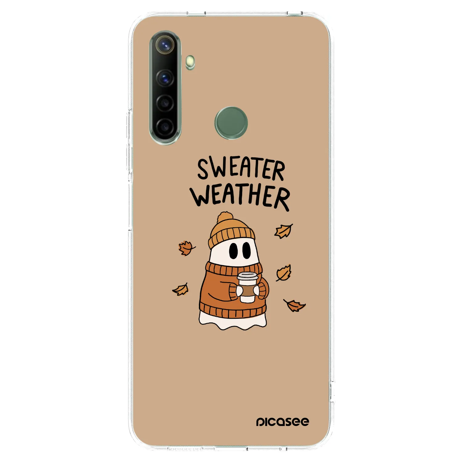 Picasee silikonska prozirna maskica za Realme 6i - Sweater ghost