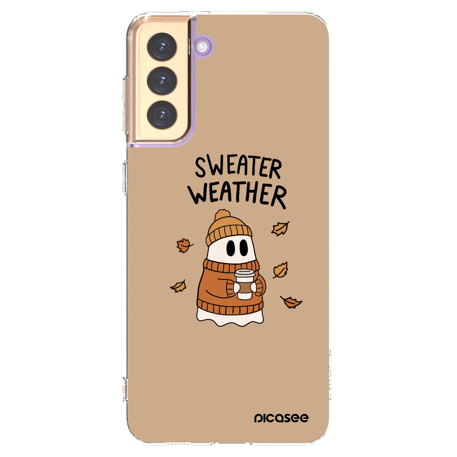 Picasee silikonska prozirna maskica za Samsung Galaxy S21+ 5G G996F - Sweater ghost