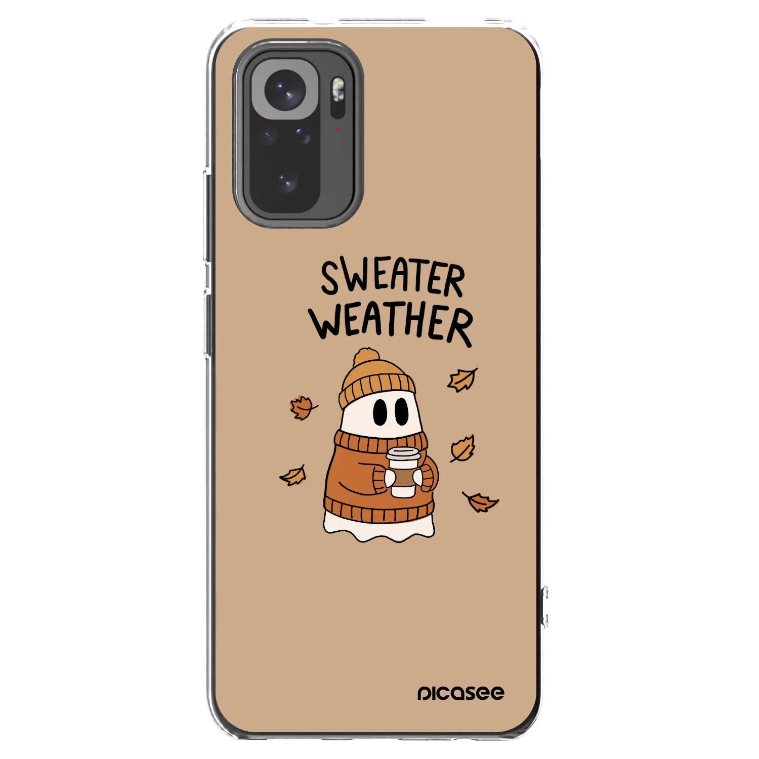 Picasee silikonska prozirna maskica za Xiaomi Redmi Note 10 - Sweater ghost