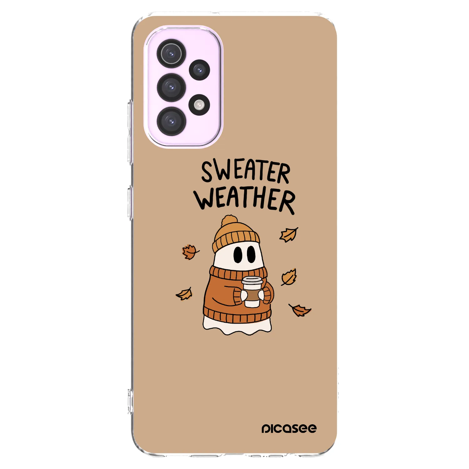 Picasee silikonska prozirna maskica za Samsung Galaxy A32 5G A326B - Sweater ghost