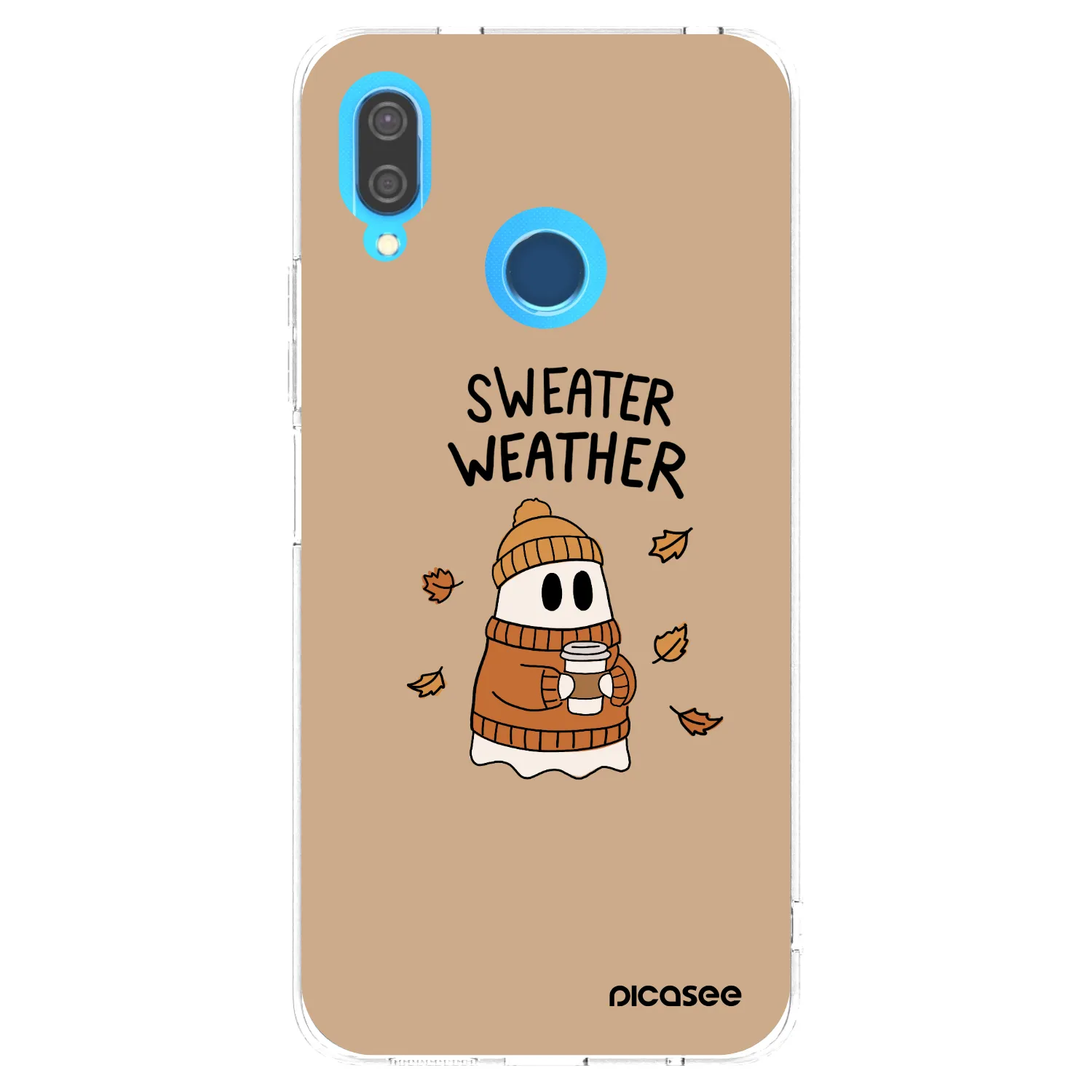 Picasee silikonska prozirna maskica za Huawei P20 Lite - Sweater ghost