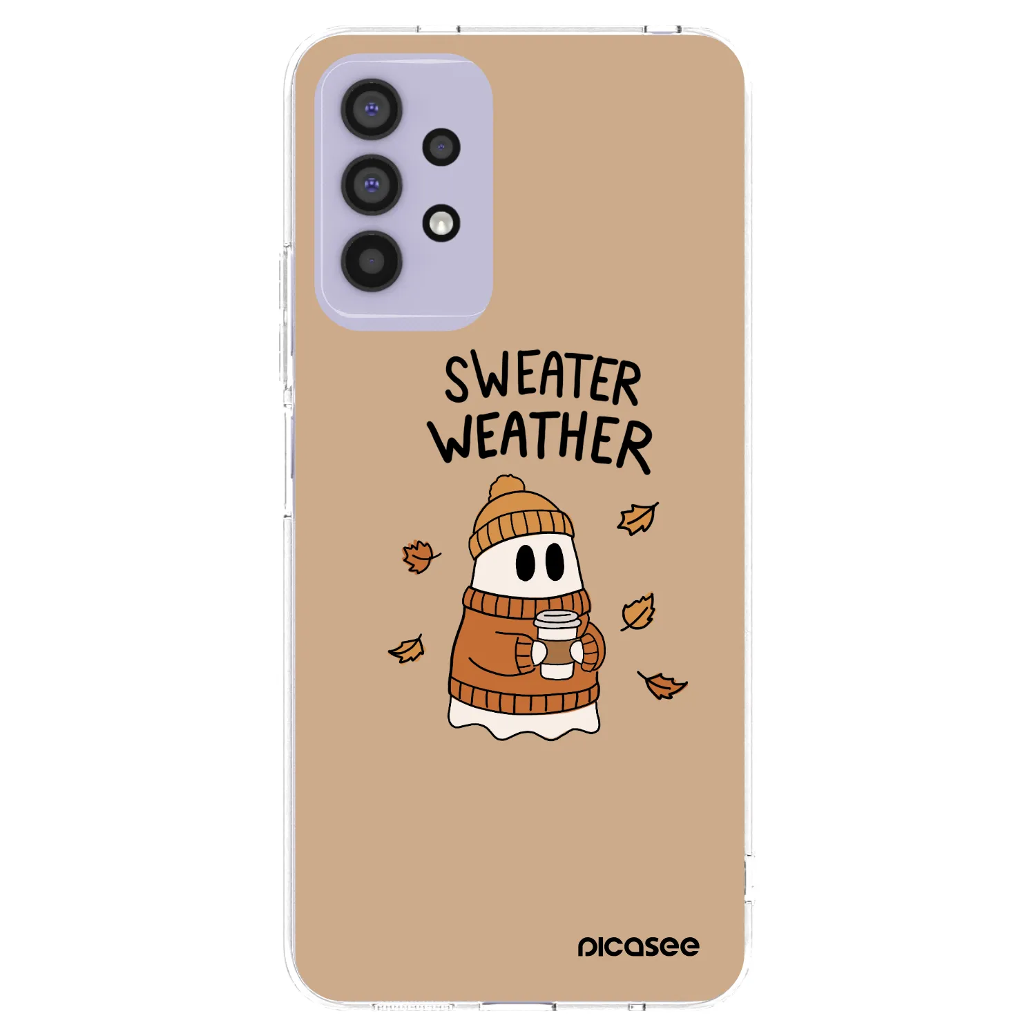 Picasee silikonska prozirna maskica za Samsung Galaxy A32 4G SM-A325F - Sweater ghost