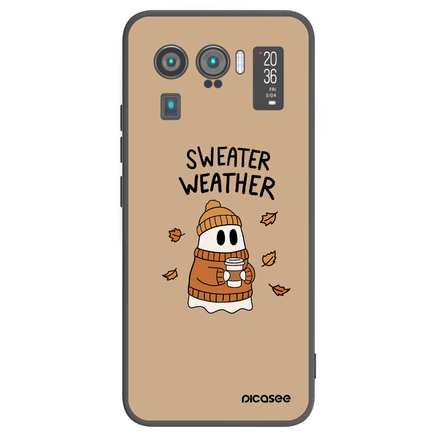Picasee crna silikonska maskica za Xiaomi Mi 11 Ultra - Sweater ghost