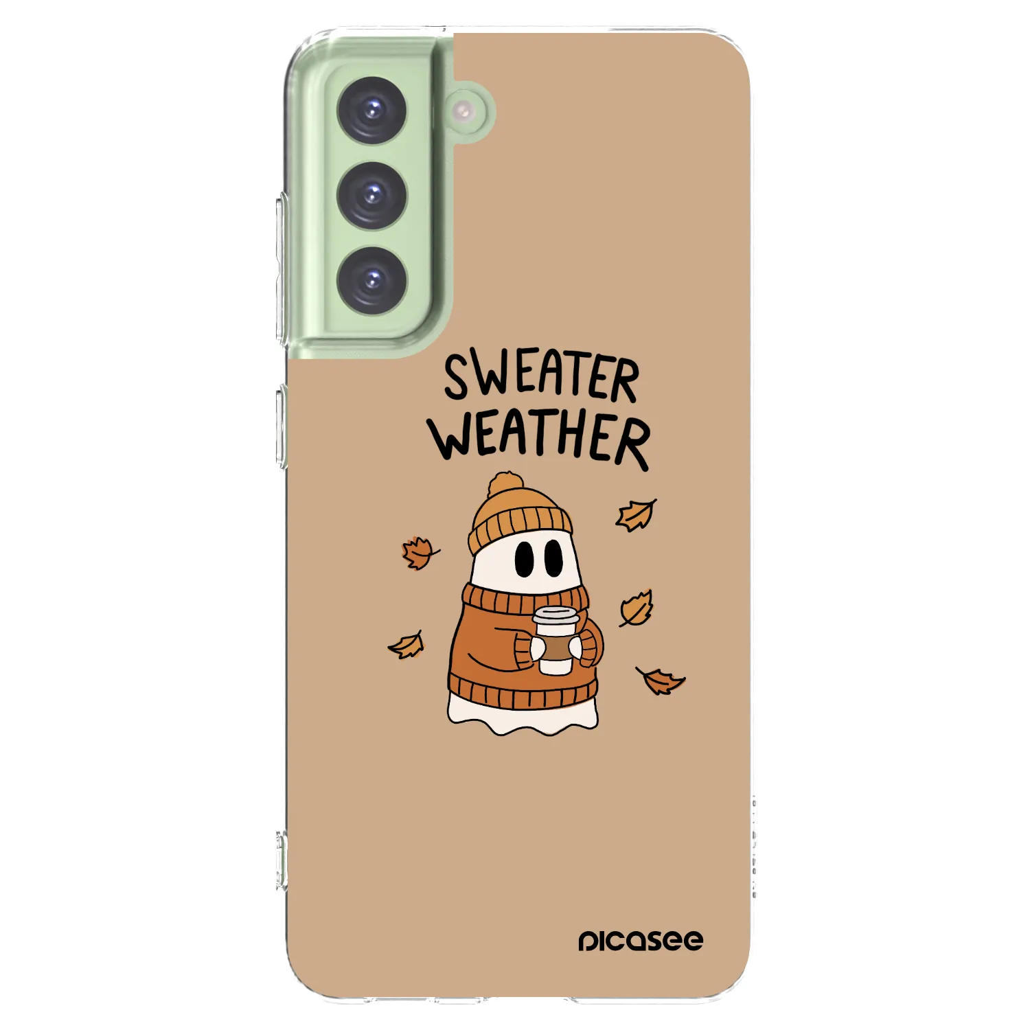 Picasee silikonska prozirna maskica za Samsung Galaxy S21 FE 5G - Sweater ghost