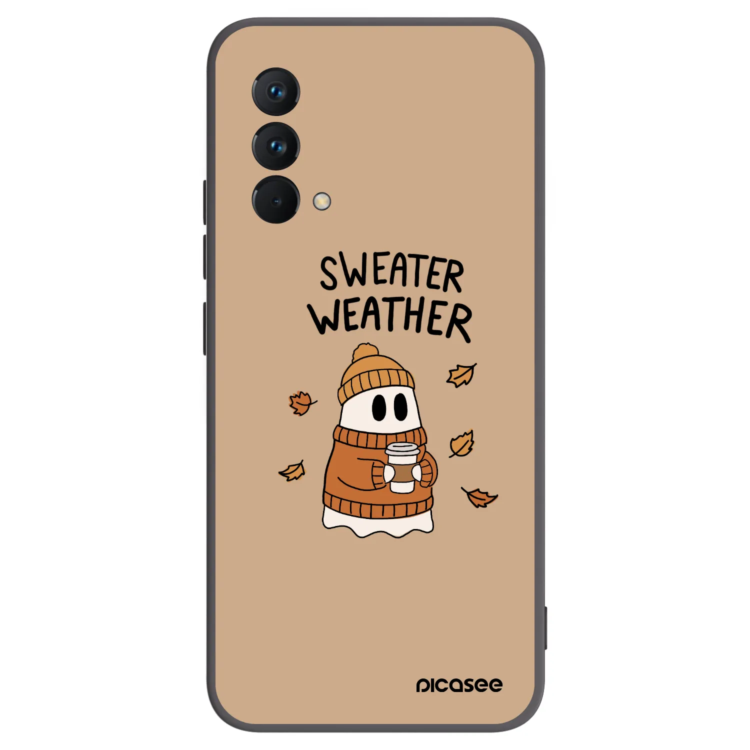 Picasee crna silikonska maskica za Realme GT Master Edition 5G - Sweater ghost