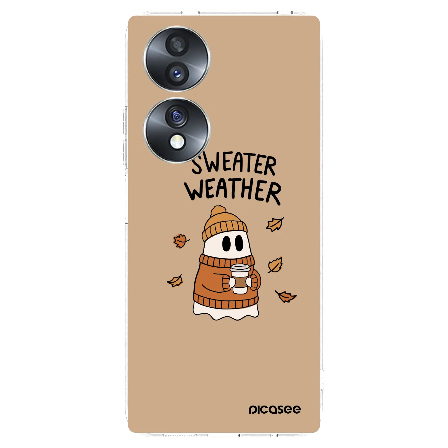 Picasee silikonska prozirna maskica za Honor 70 - Sweater ghost