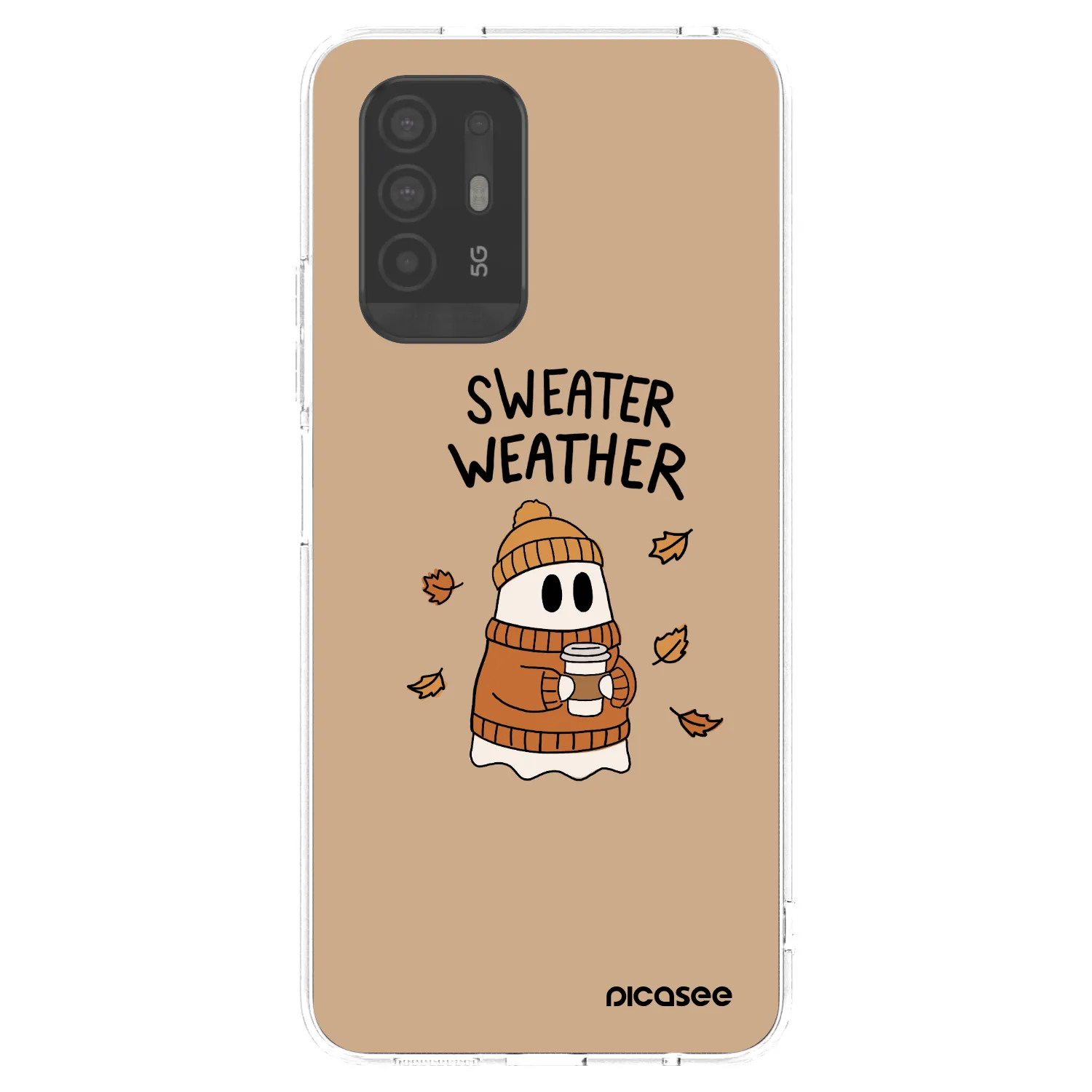 Picasee silikonska prozirna maskica za OPPO A94 5G - Sweater ghost