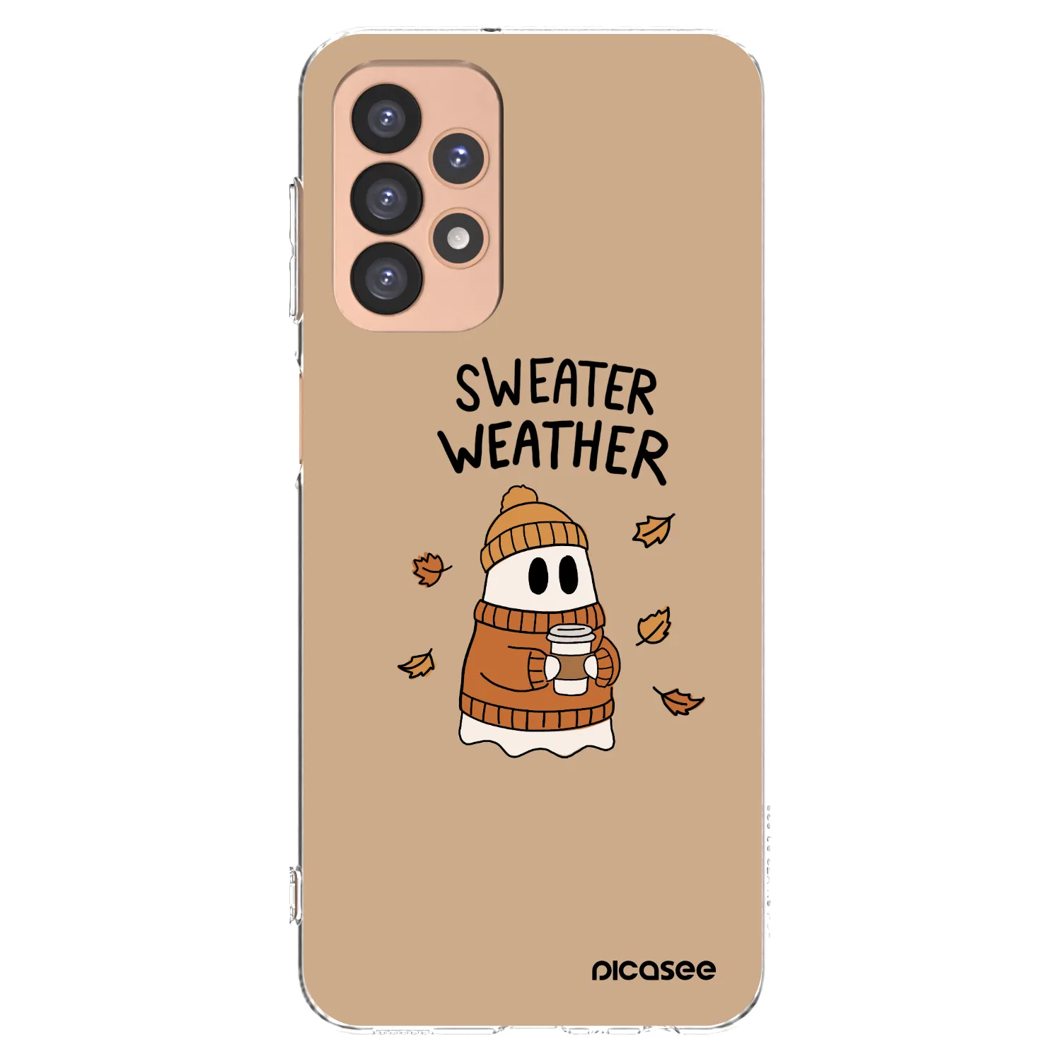 Picasee silikonska prozirna maskica za Samsung Galaxy A23 A236B 5G - Sweater ghost