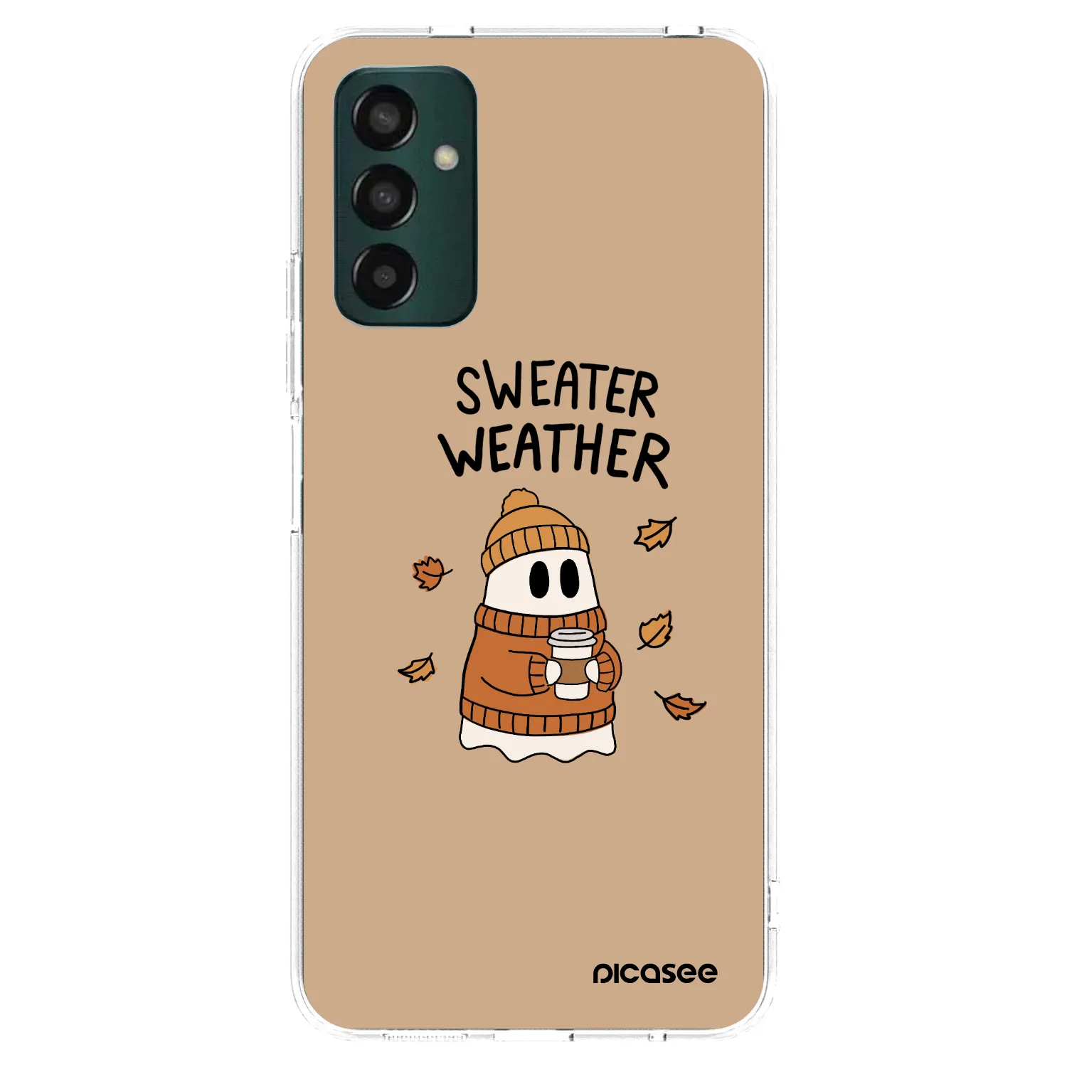 Picasee silikonska prozirna maskica za Samsung Galaxy M23 5G - Sweater ghost