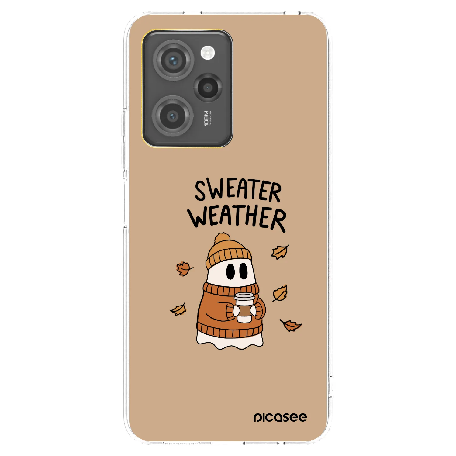 Picasee silikonska prozirna maskica za Xiaomi Poco X5 Pro - Sweater ghost