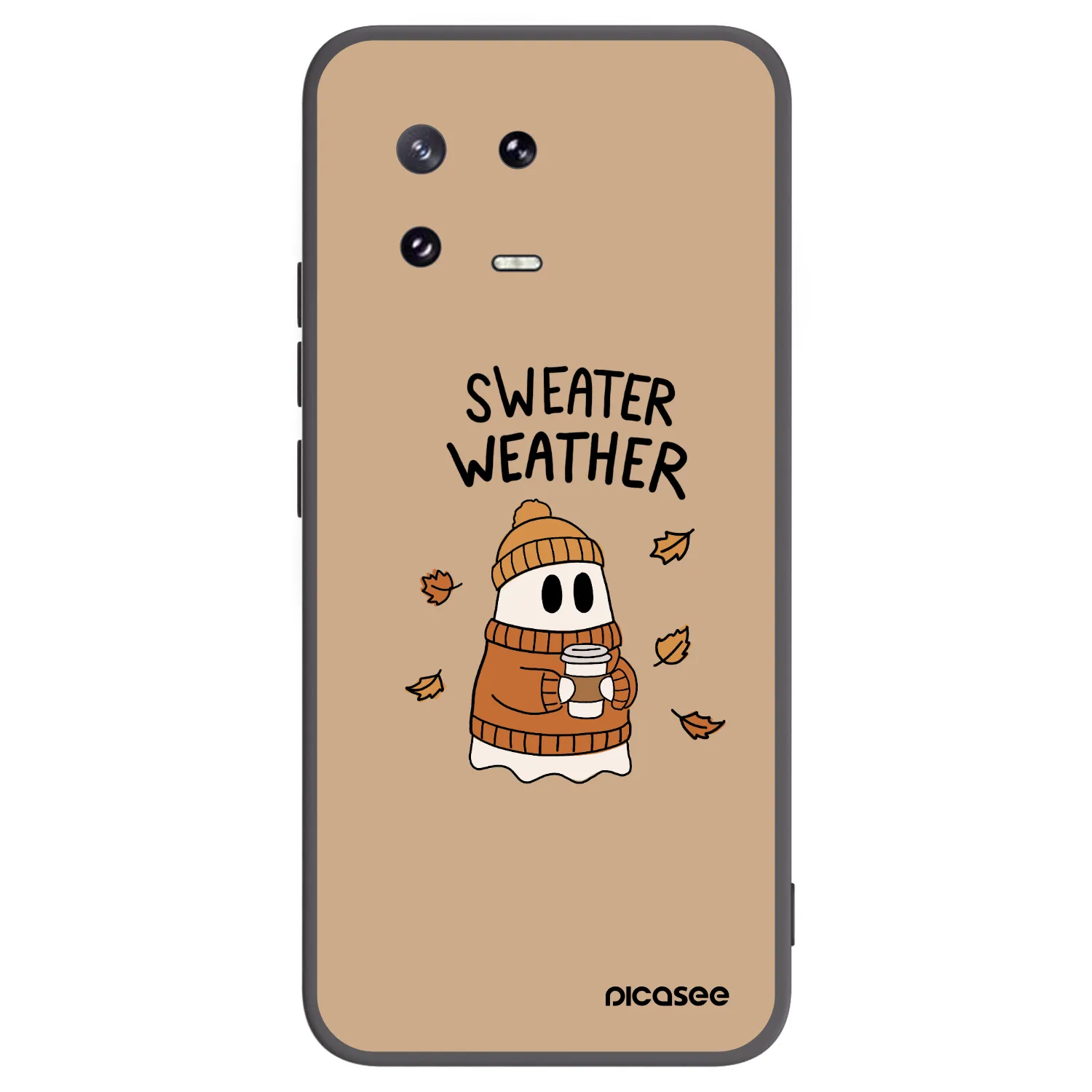 Picasee crna silikonska maskica za Xiaomi 13 Pro - Sweater ghost