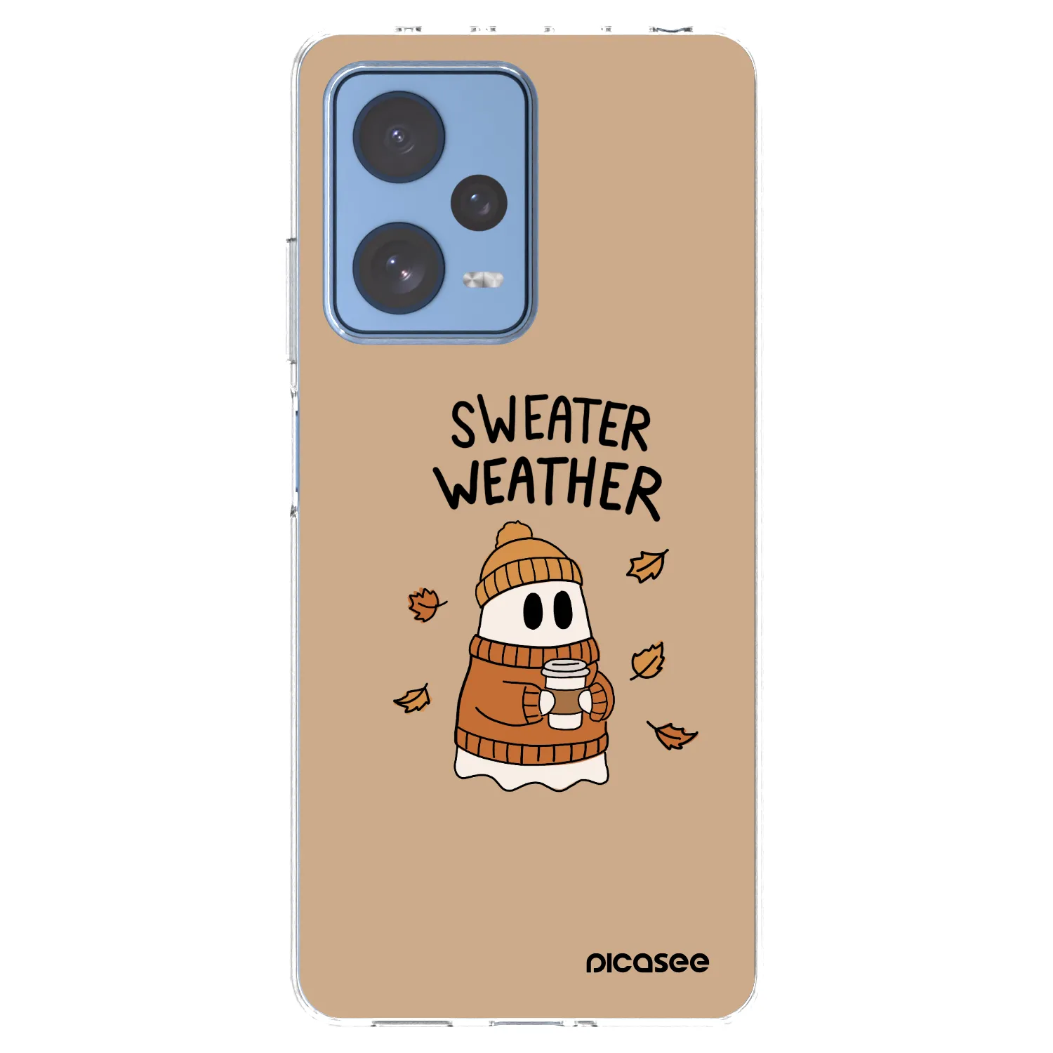 Picasee silikonska prozirna maskica za Xiaomi Redmi Note 12 Pro 5G - Sweater ghost