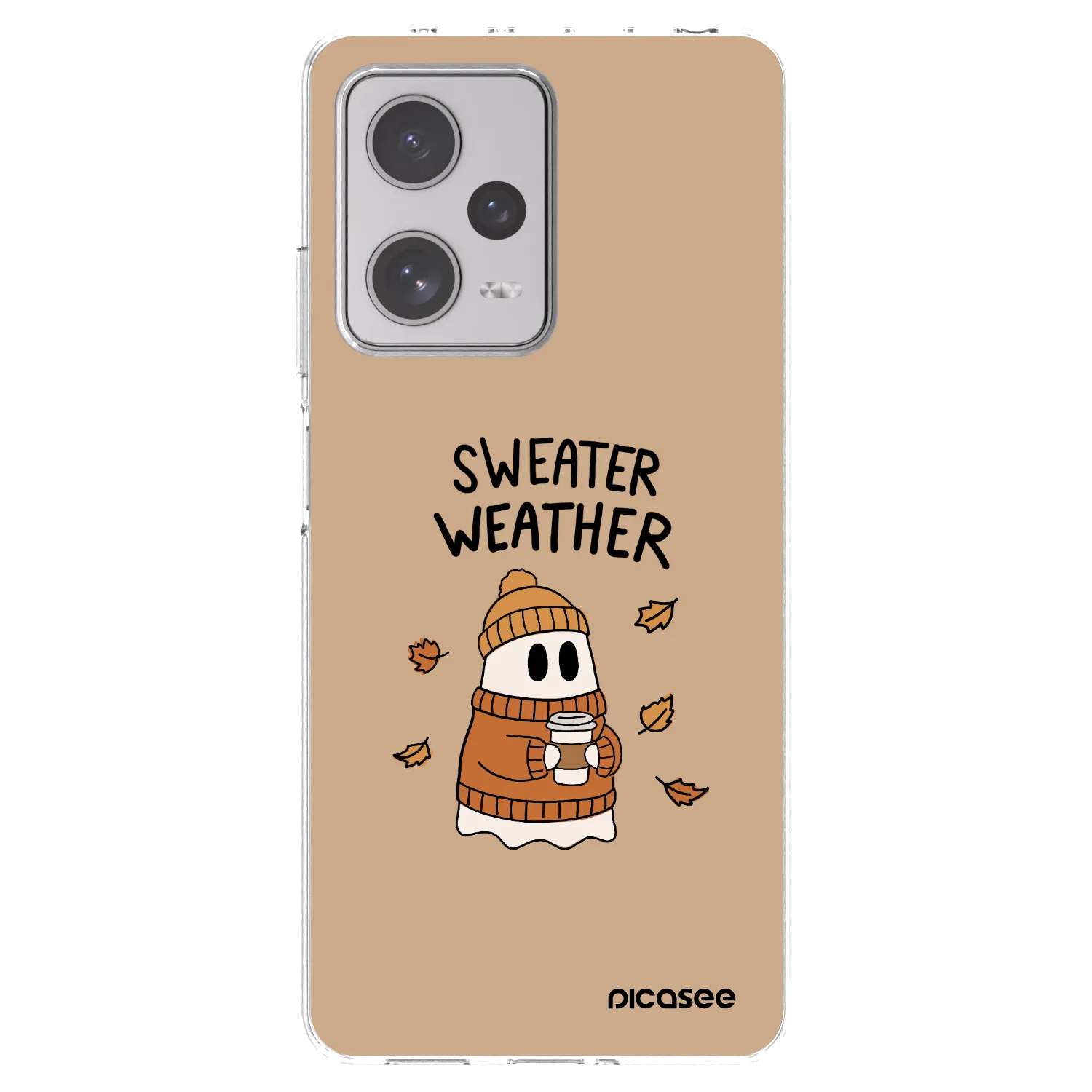 Picasee silikonska prozirna maskica za Xiaomi Redmi Note 12 Pro+ 5G - Sweater ghost