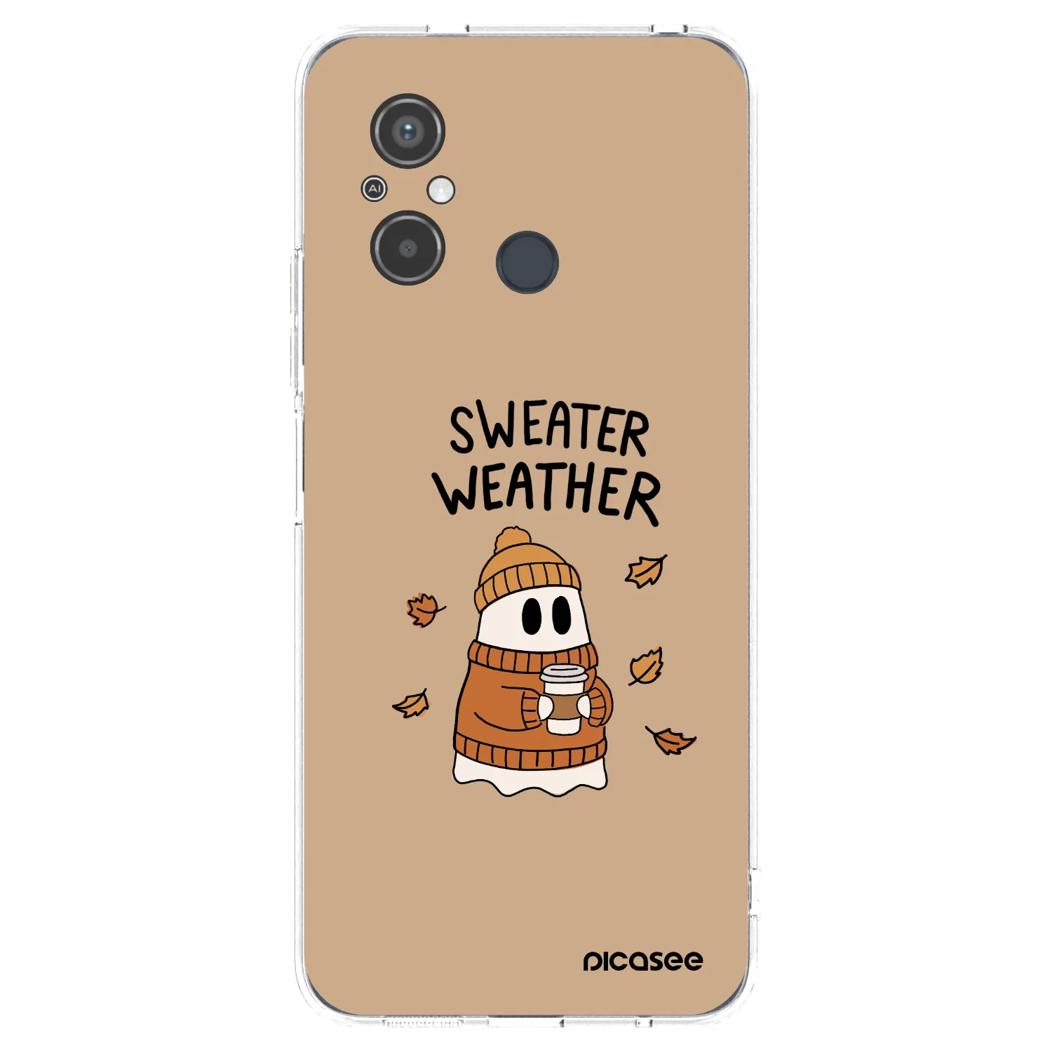 Picasee silikonska prozirna maskica za Xiaomi Redmi 12C - Sweater ghost