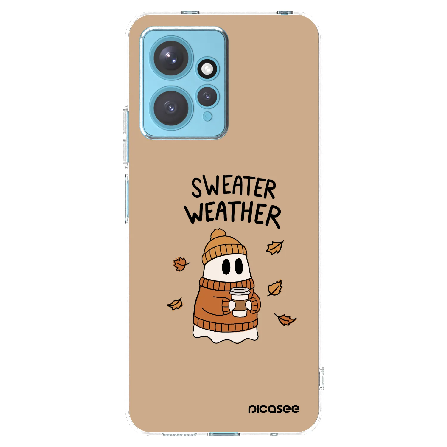 Picasee silikonska prozirna maskica za Xiaomi Redmi Note 12 4G - Sweater ghost