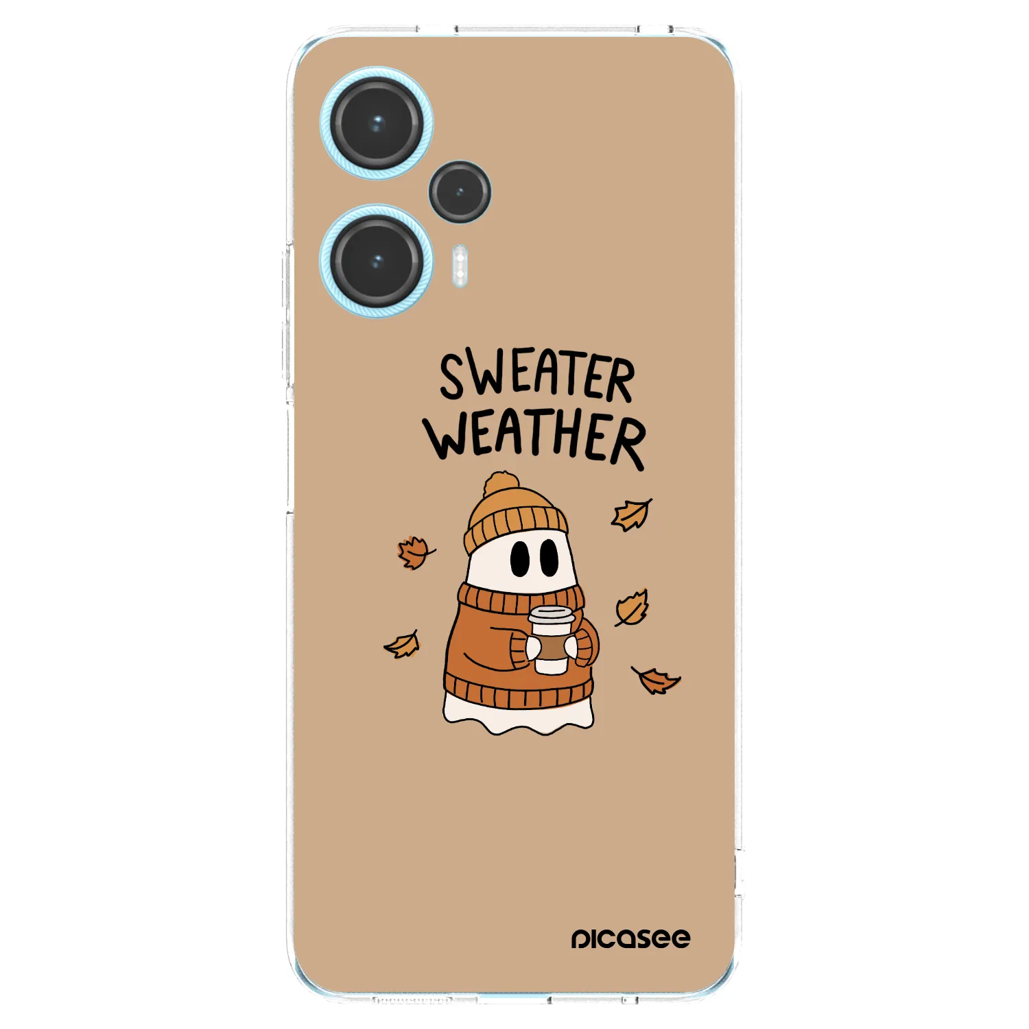 Picasee silikonska prozirna maskica za Xiaomi Poco F5 - Sweater ghost