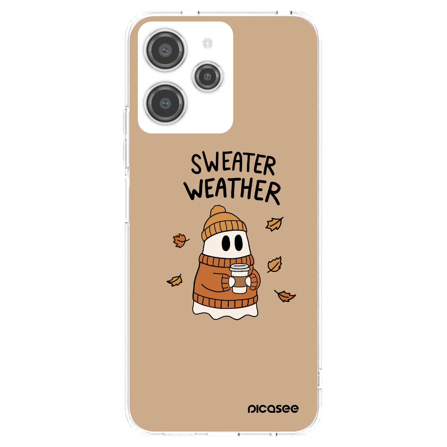 Picasee silikonska prozirna maskica za Xiaomi Redmi 12 4G - Sweater ghost