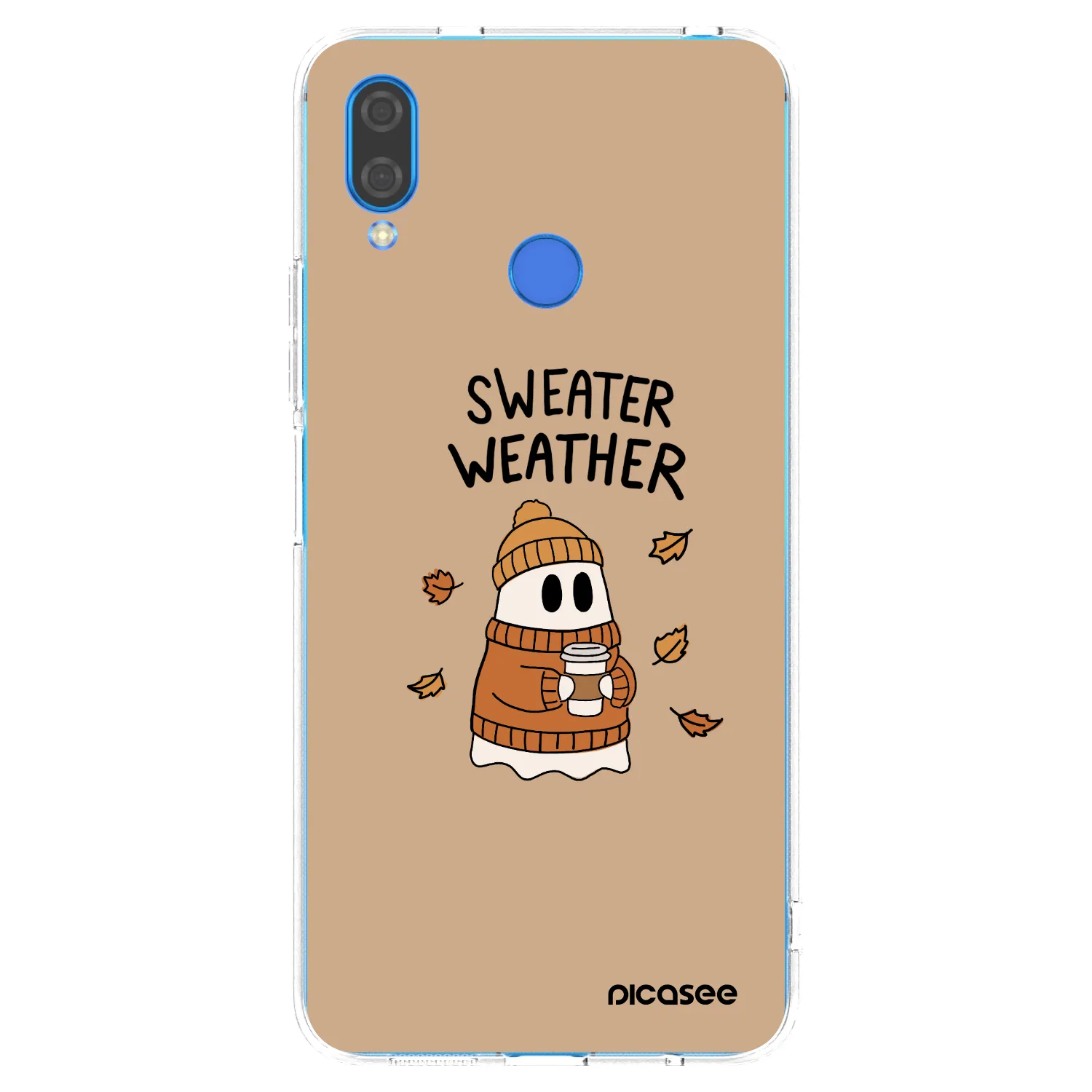 Picasee silikonska prozirna maskica za Huawei Nova 3i - Sweater ghost
