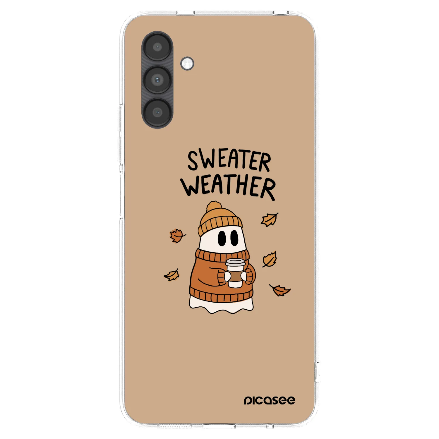 Picasee silikonska prozirna maskica za Samsung Galaxy A04s A047F - Sweater ghost