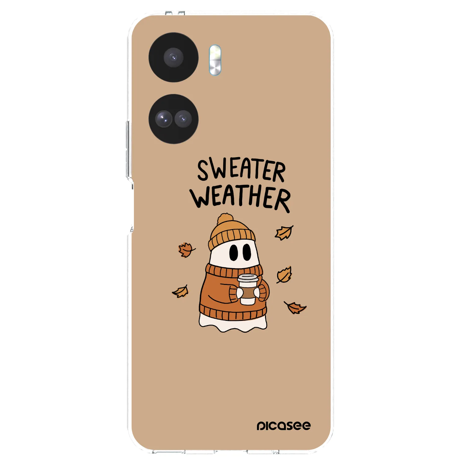 Picasee silikonska prozirna maskica za Honor 90 Lite 5G - Sweater ghost