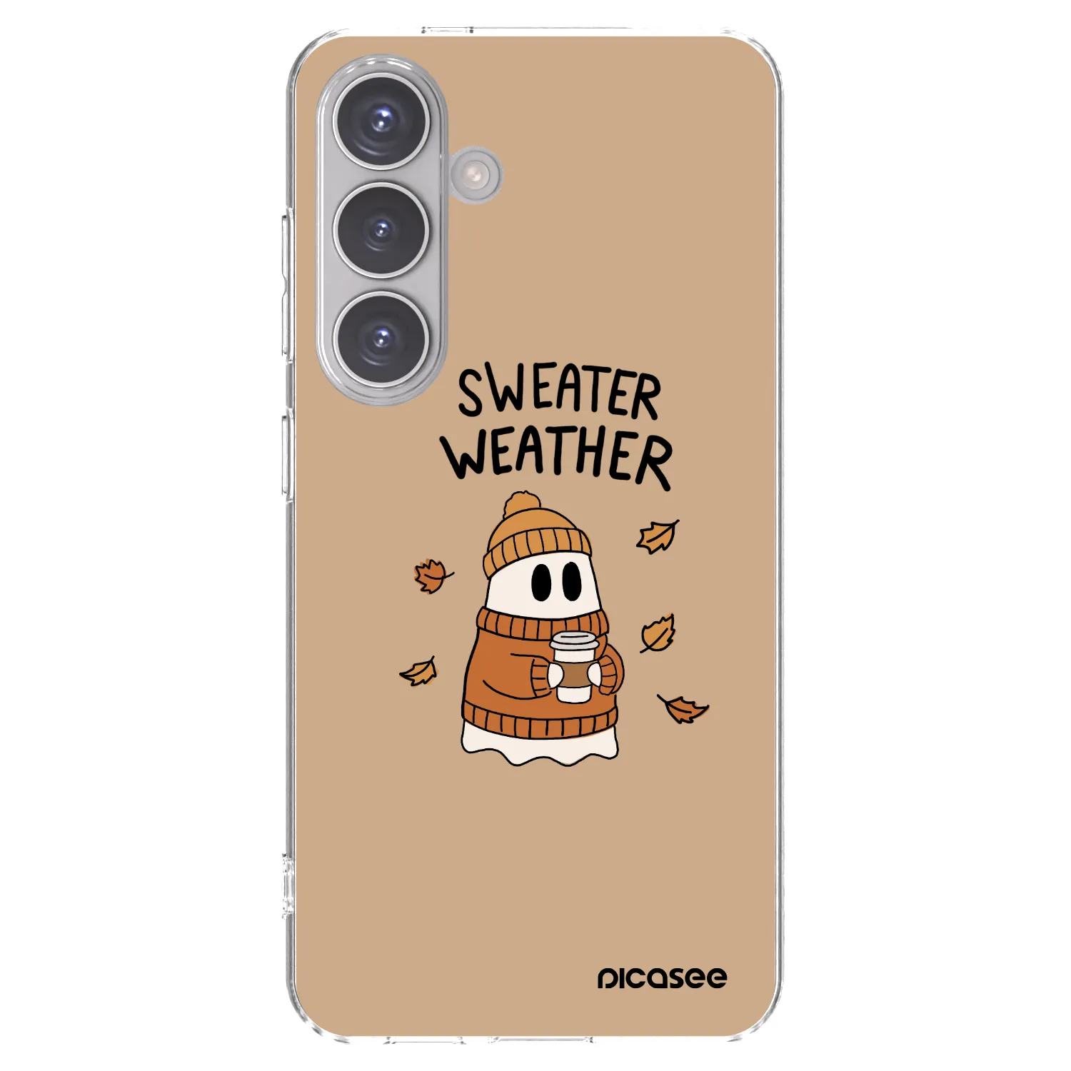 Picasee silikonska prozirna maskica za Samsung Galaxy S24 S921B 5G - Sweater ghost