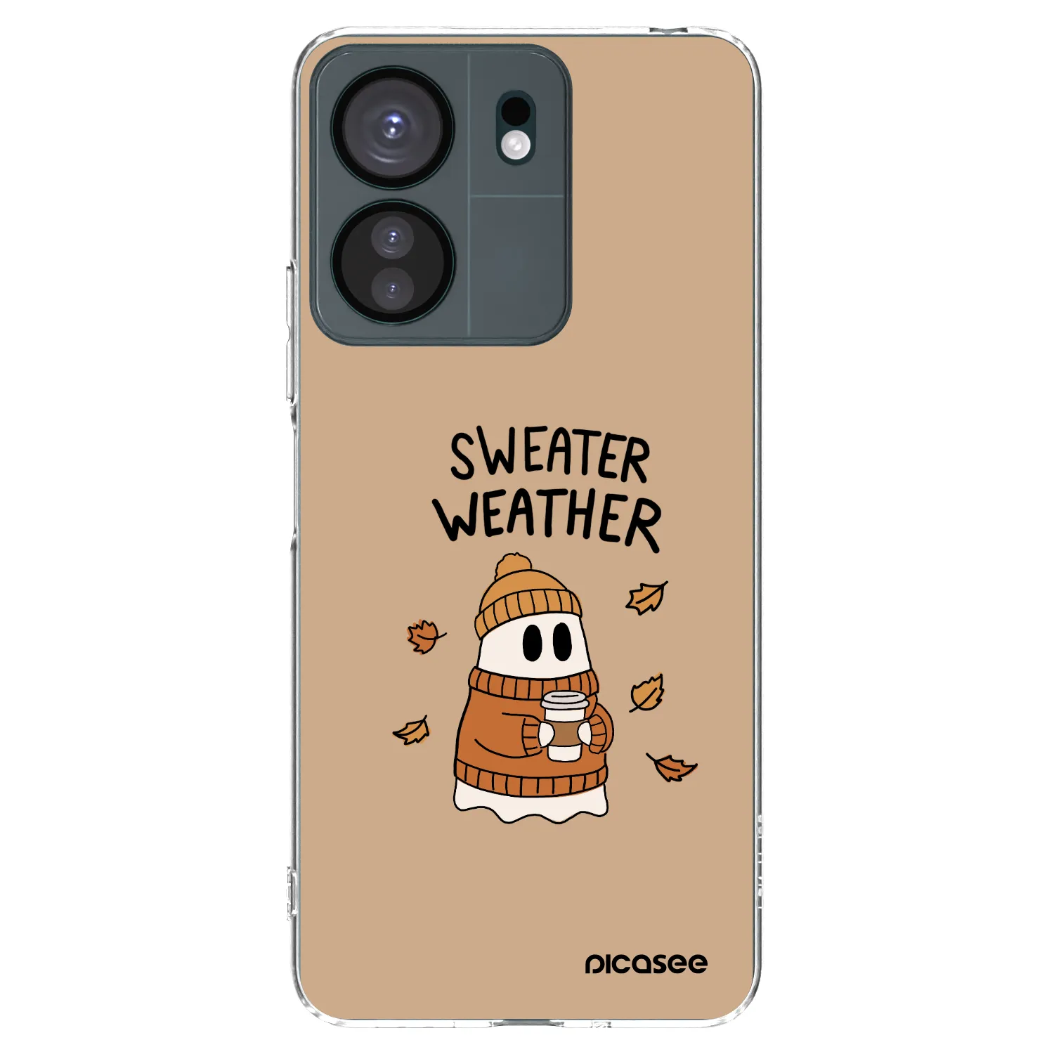 Picasee silikonska prozirna maskica za Xiaomi Redmi 13C 4G - Sweater ghost