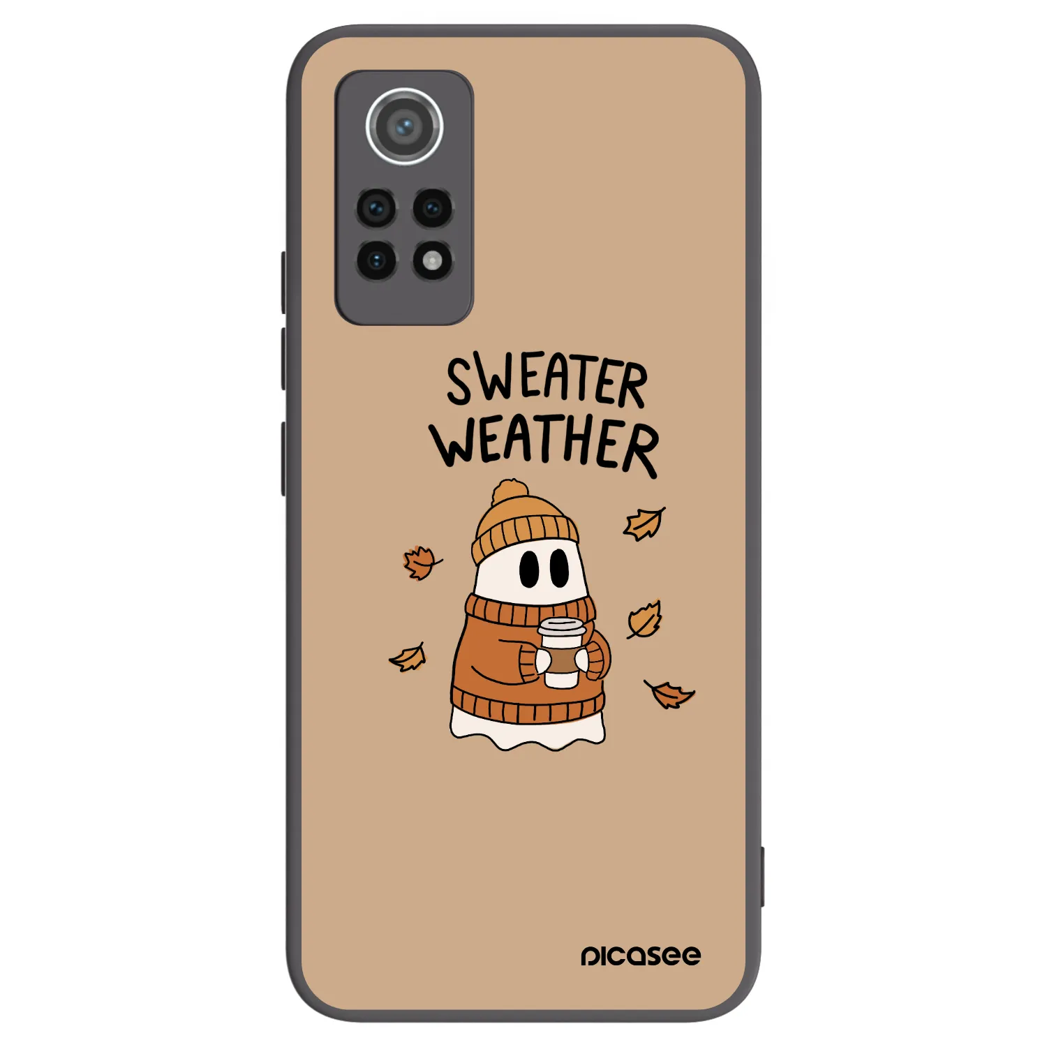 Picasee crna silikonska maskica za Xiaomi Redmi Note 12 Pro 4G - Sweater ghost