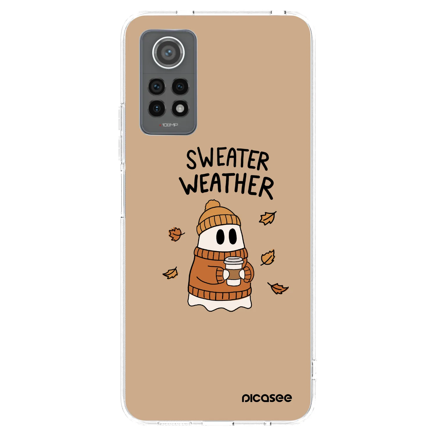 Picasee silikonska prozirna maskica za Xiaomi Redmi Note 12 Pro 4G - Sweater ghost