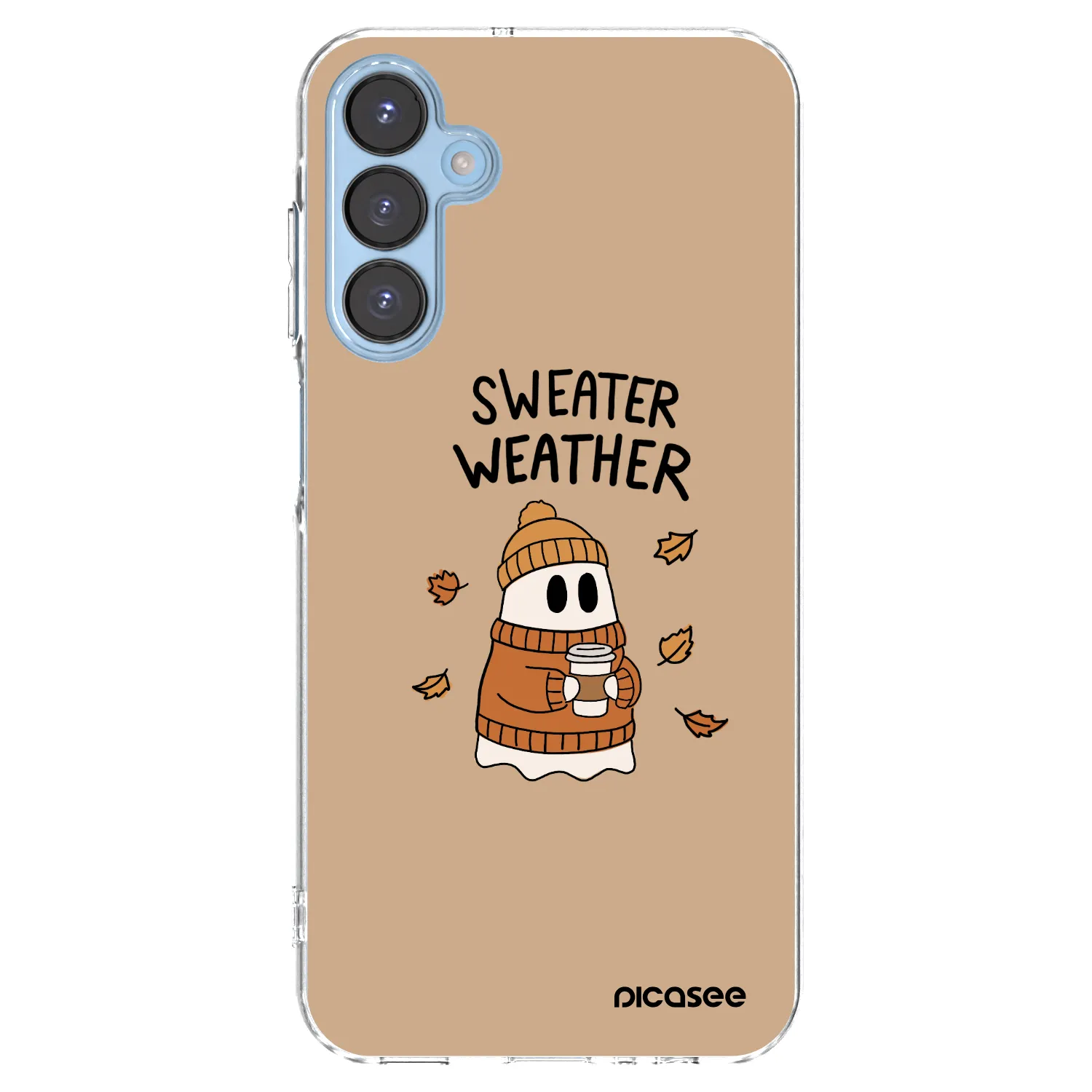 Picasee silikonska prozirna maskica za Samsung Galaxy A15 A156B 5G - Sweater ghost