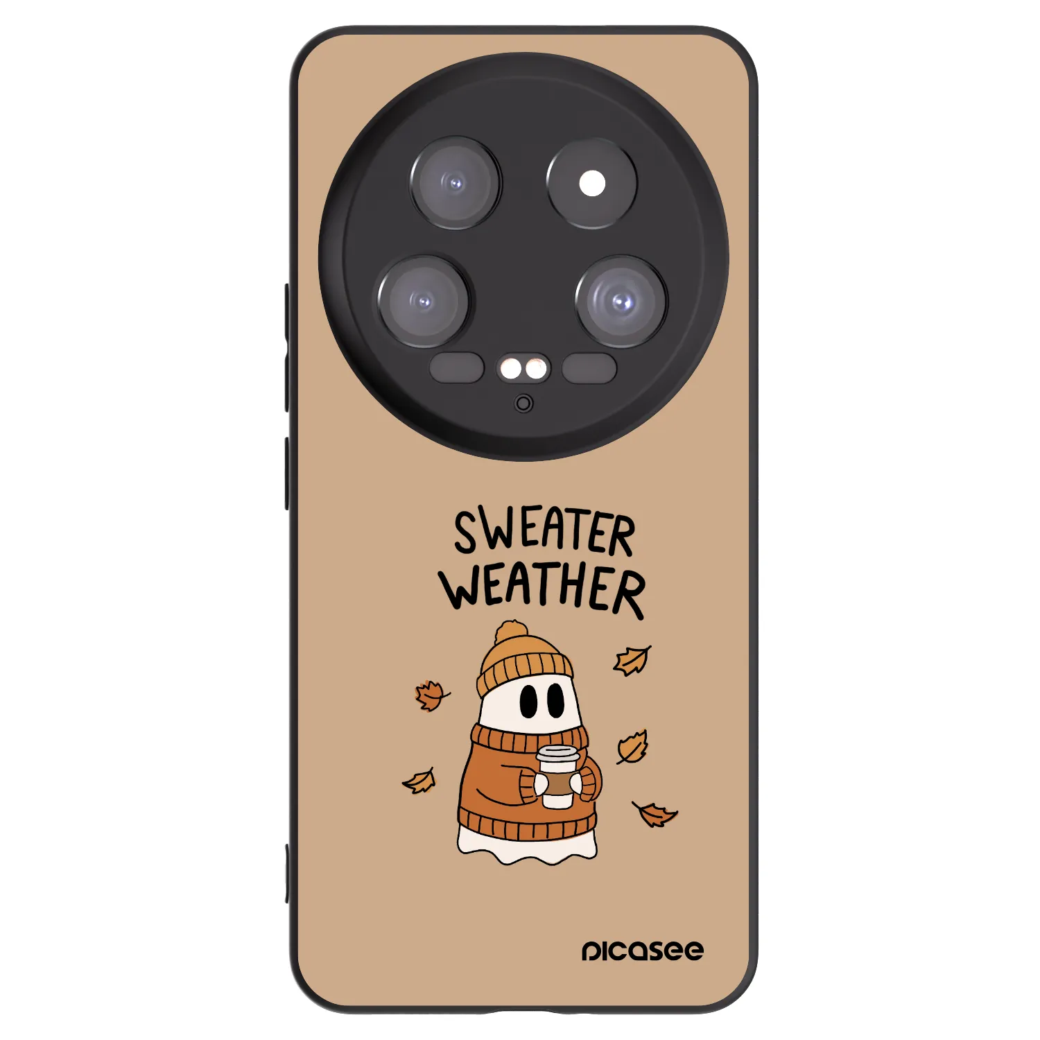 Picasee crna silikonska maskica za Xiaomi 14 Ultra - Sweater ghost