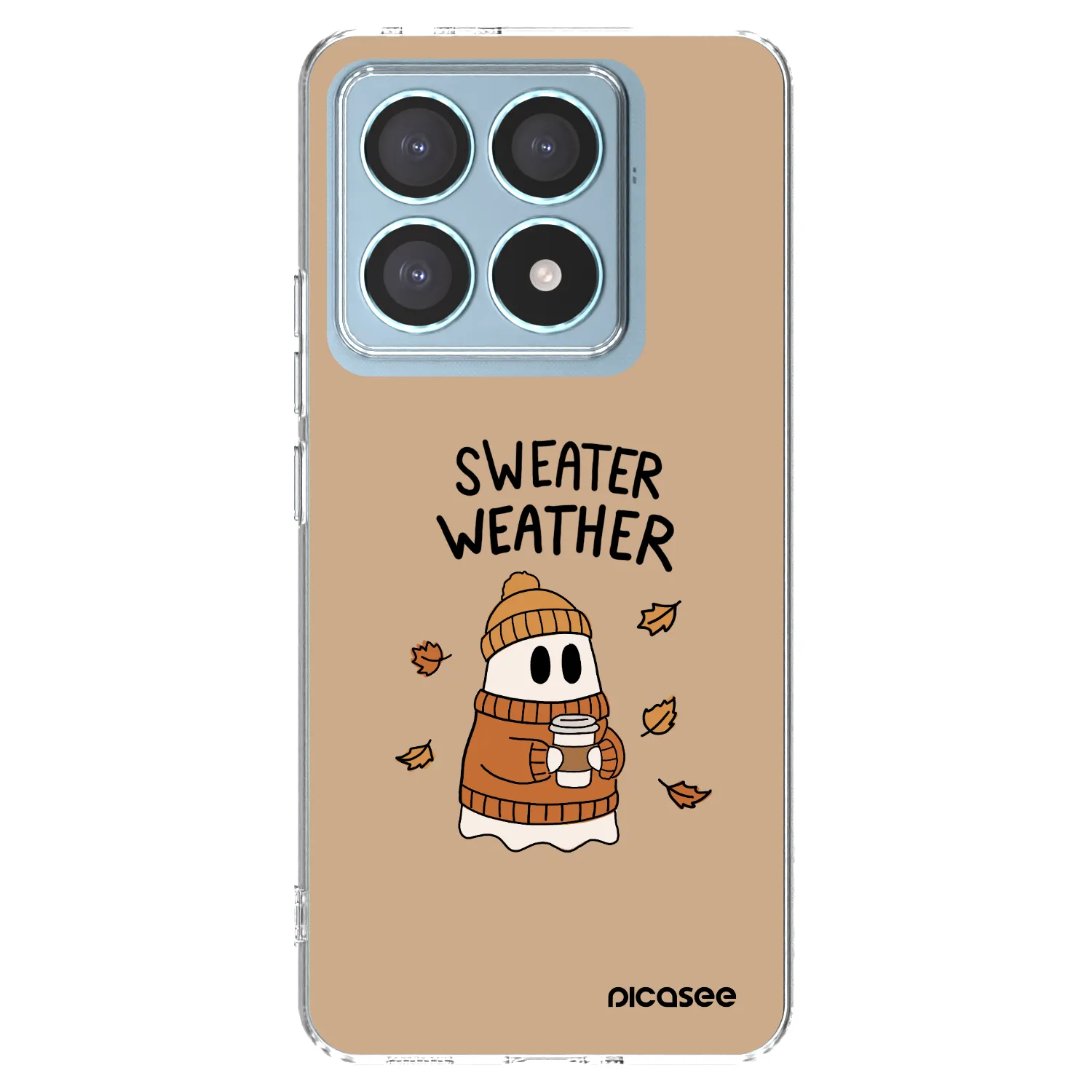 Picasee silikonska prozirna maskica za Xiaomi 14T Pro - Sweater ghost