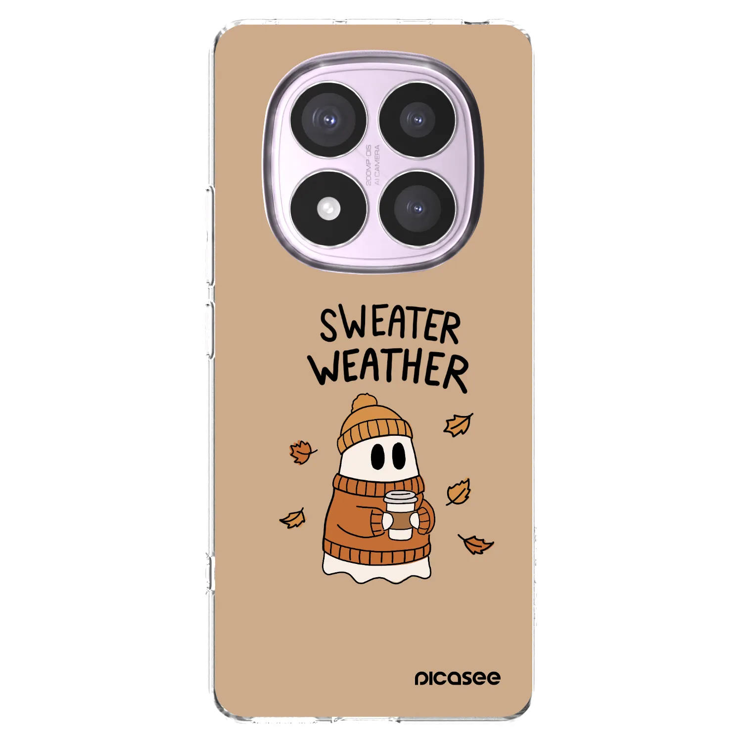 Picasee silikonska prozirna maskica za Xiaomi Redmi Note 14 Pro 5G - Sweater ghost