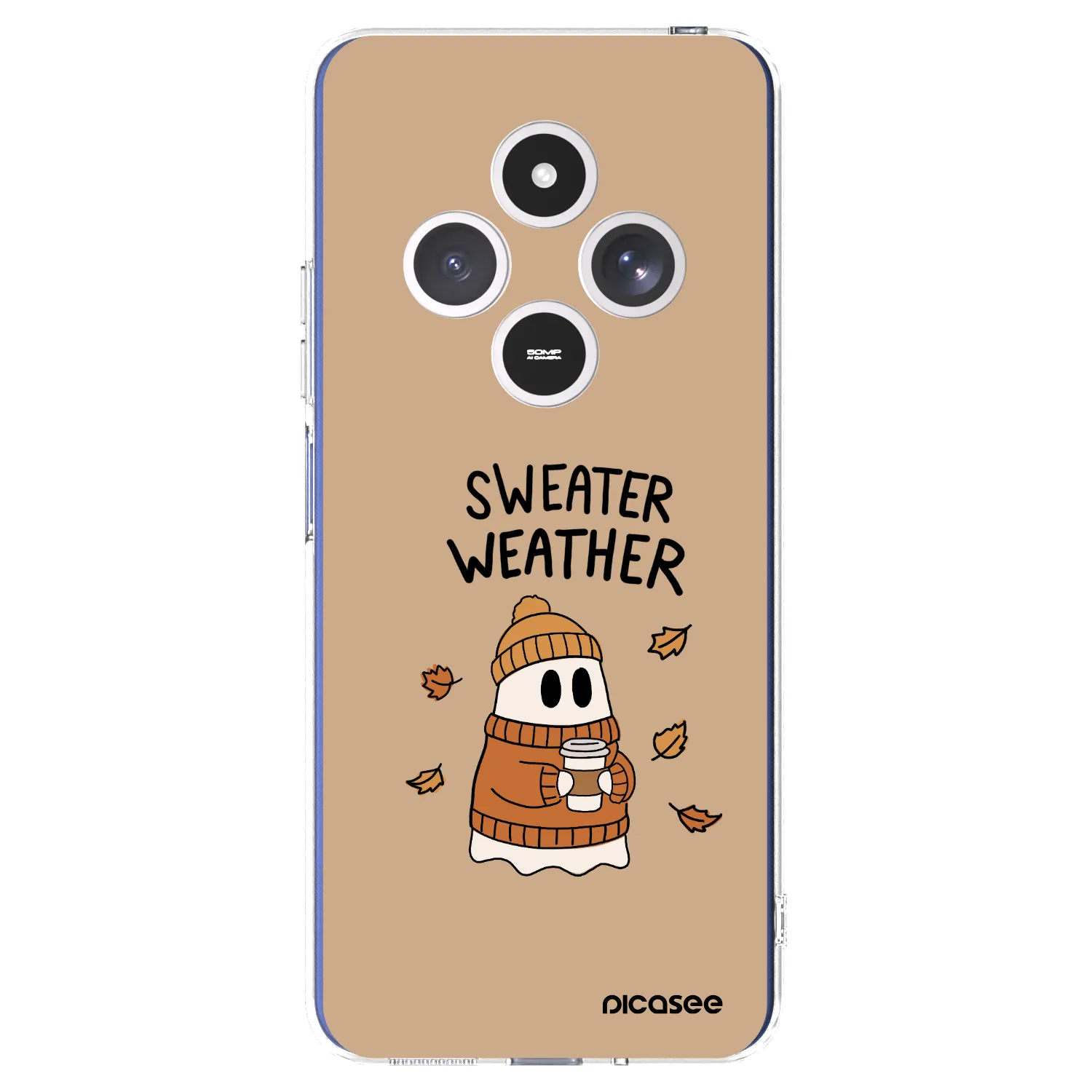 Picasee silikonska prozirna maskica za Xiaomi Redmi 14C - Sweater ghost