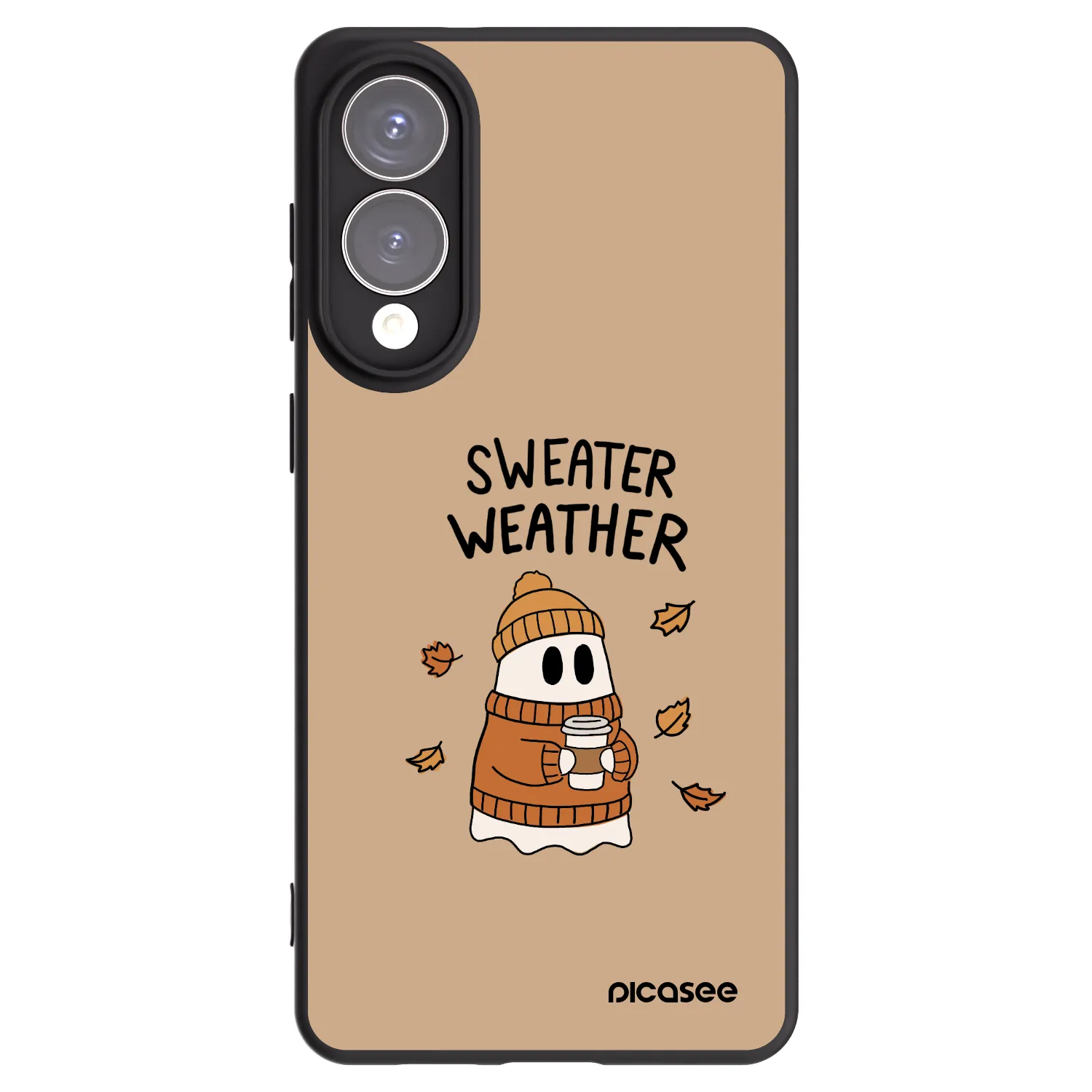Picasee crna silikonska maskica za Samsung Galaxy S25 Edge 5G - Sweater ghost