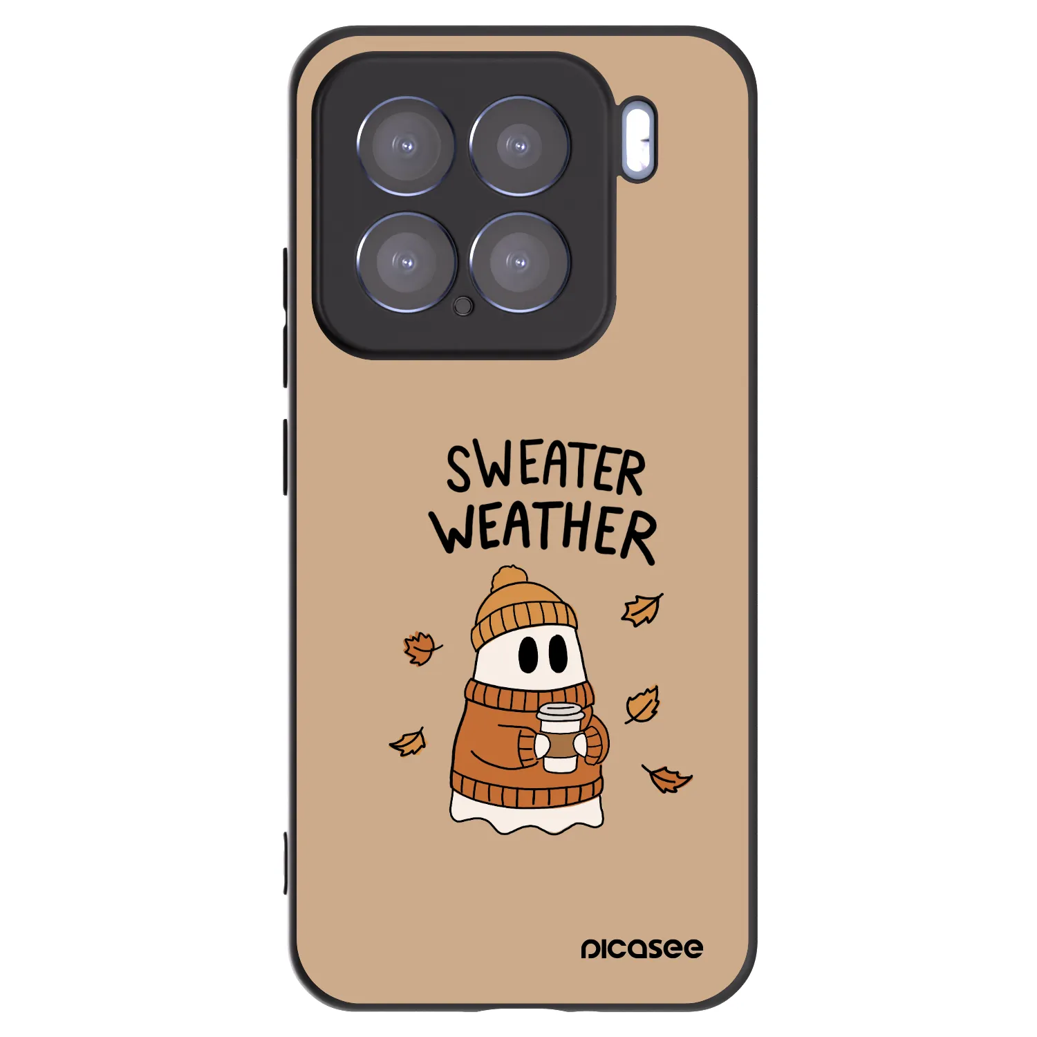 Picasee crna silikonska maskica za Xiaomi 15 - Sweater ghost
