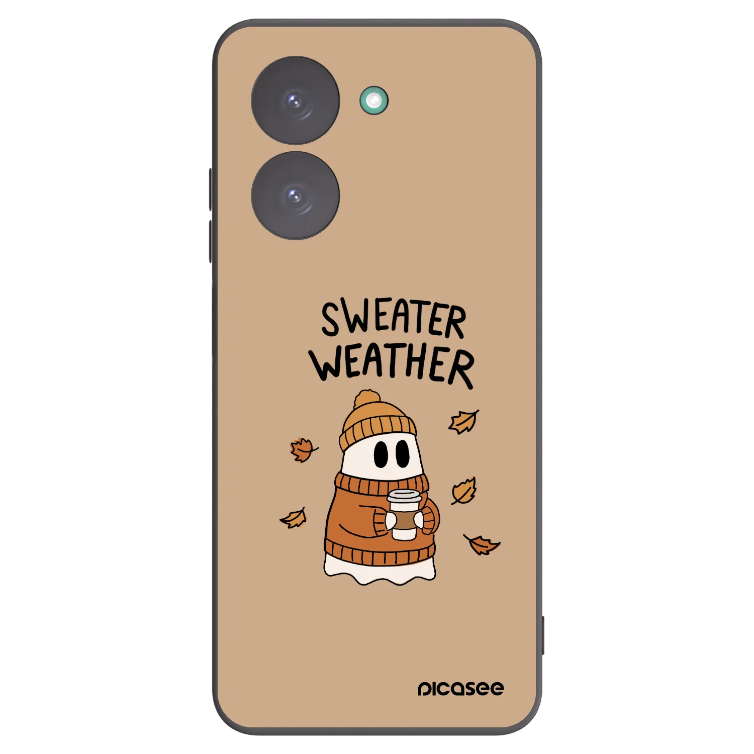 Picasee crna silikonska maskica za Xiaomi Redmi A5 - Sweater ghost