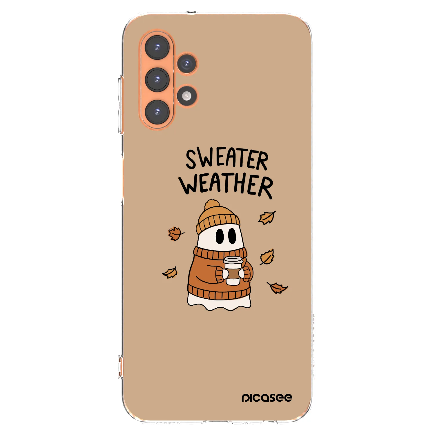 Picasee silikonska prozirna maskica za Samsung Galaxy A13 5G - Sweater ghost