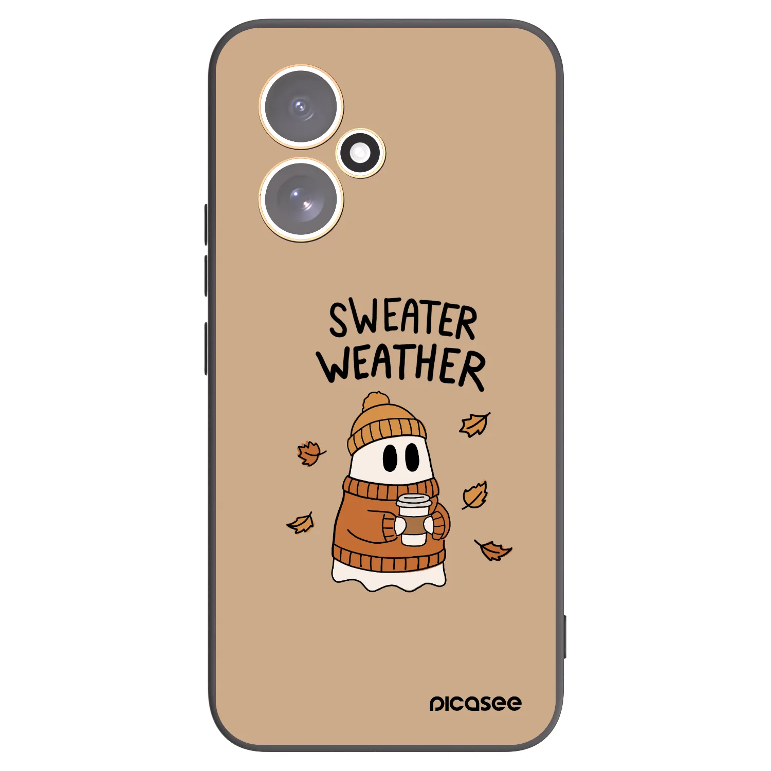 Picasee crna silikonska maskica za Honor 400 5G - Sweater ghost