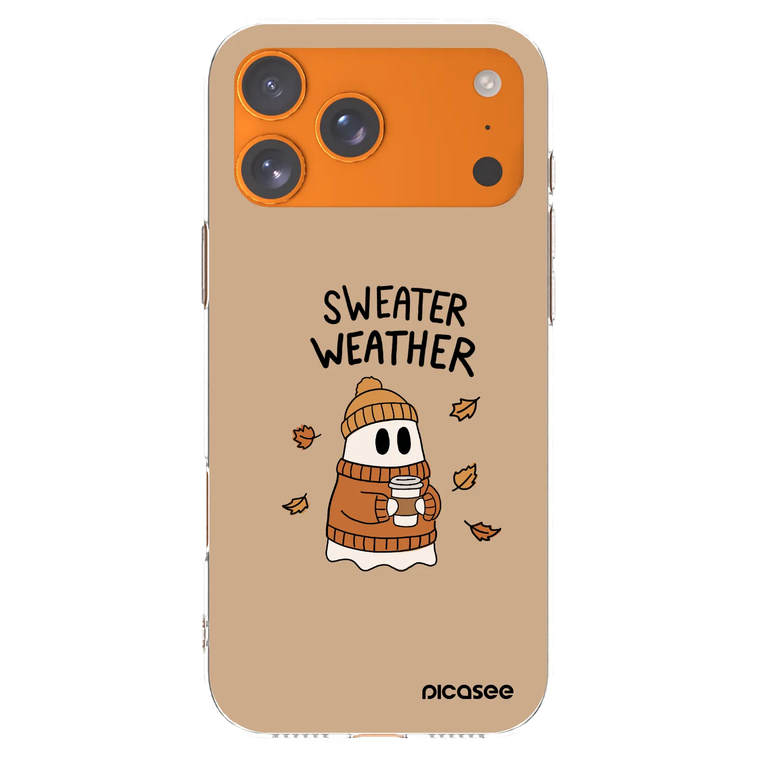 Picasee silikonska prozirna maskica za Apple iPhone 17 Pro Max - Sweater ghost