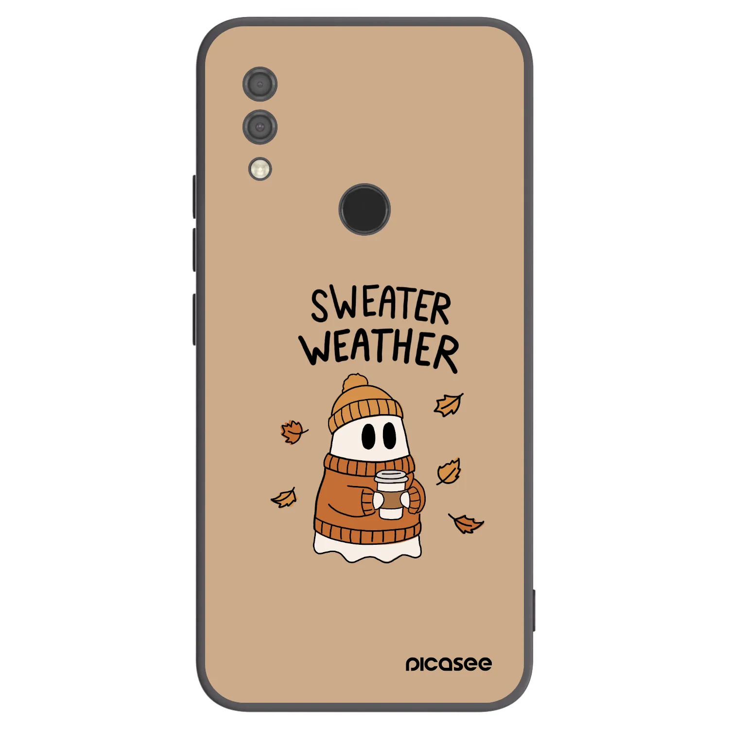 Picasee crna silikonska maskica za Xiaomi Redmi 7 - Sweater ghost