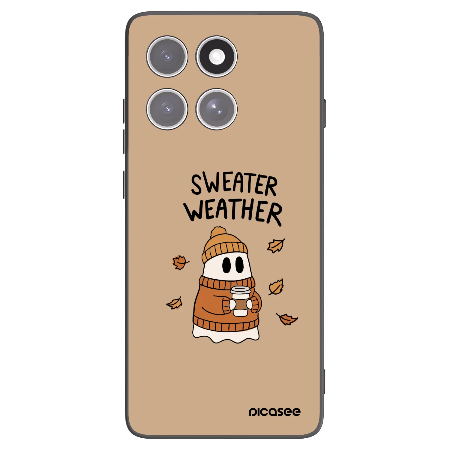 Picasee crna silikonska maskica za Motorola Edge 60 Pro - Sweater ghost