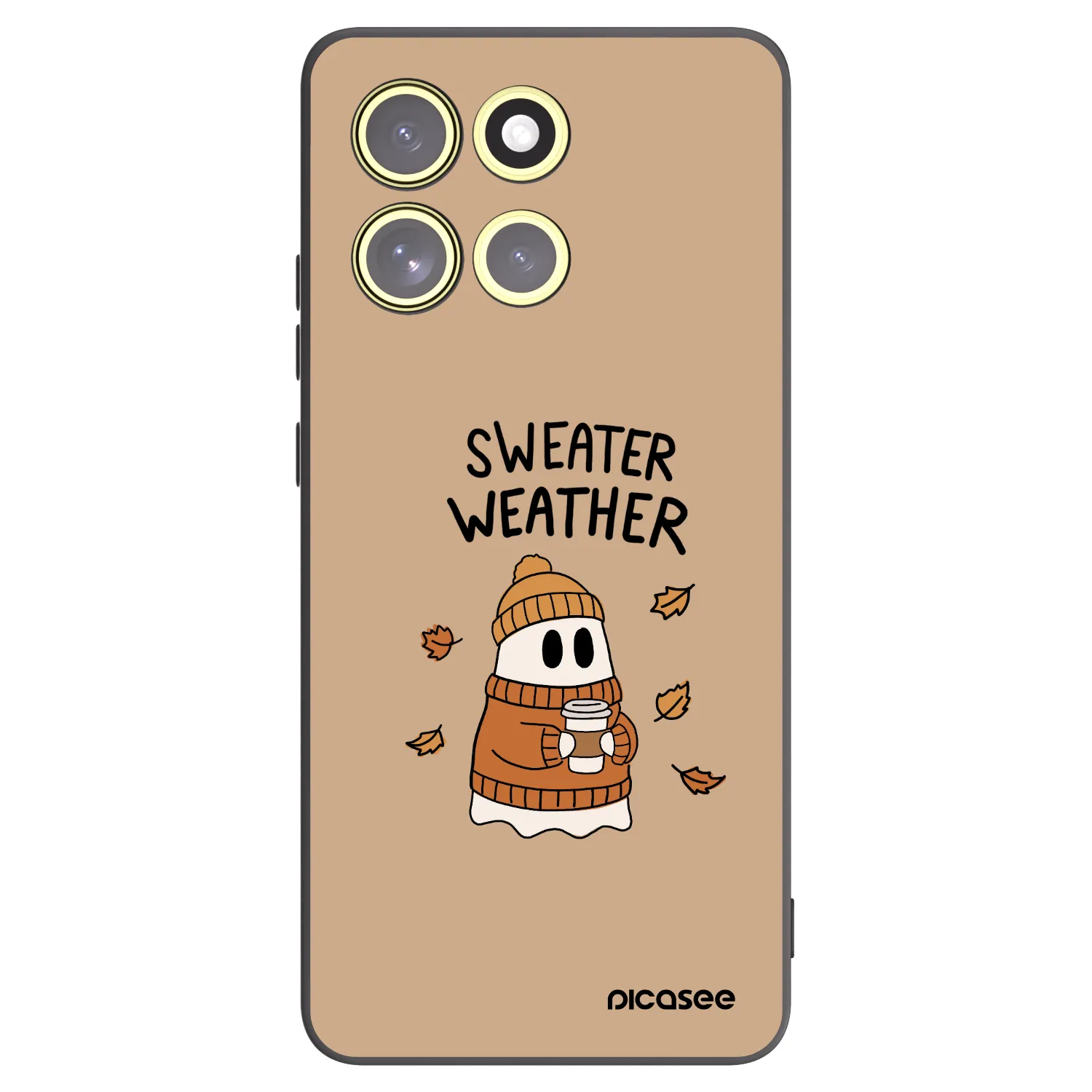 Picasee crna silikonska maskica za Motorola Moto G86 5G - Sweater ghost