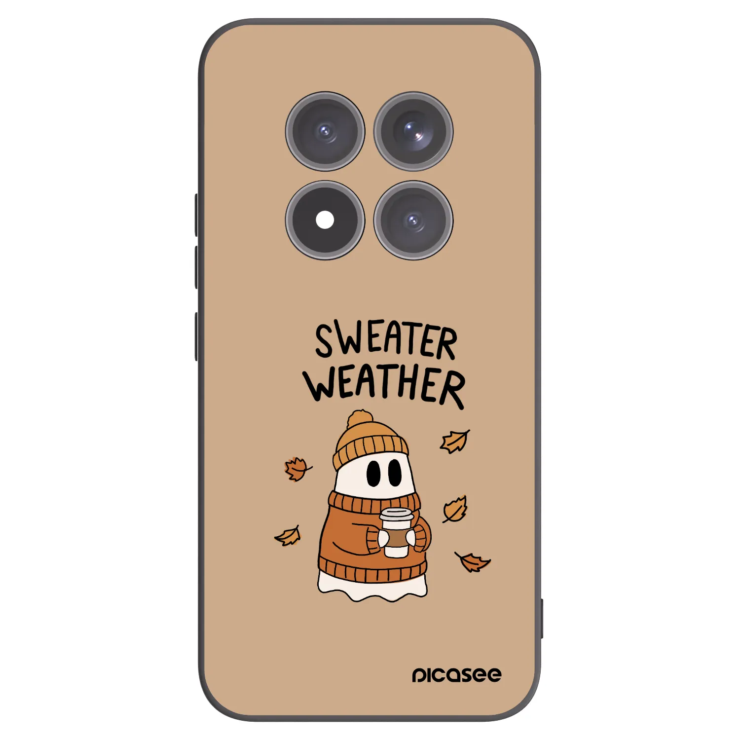 Picasee crna silikonska maskica za Xiaomi Redmi Note 15 Pro+ - Sweater ghost