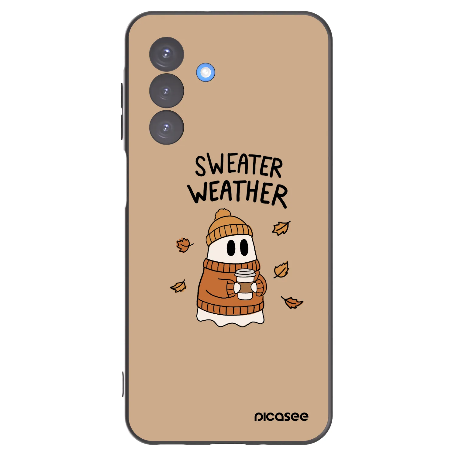 Picasee crna silikonska maskica za Samsung Galaxy A17 5G - Sweater ghost