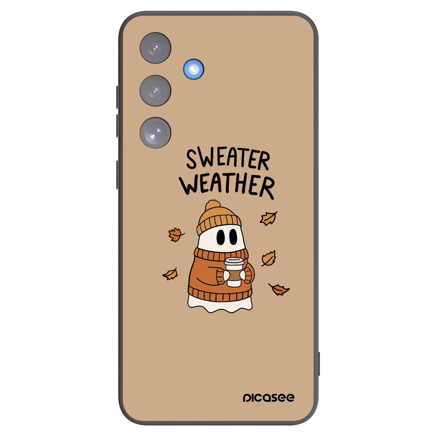 Picasee crna silikonska maskica za Samsung Galaxy S25 FE 5G - Sweater ghost