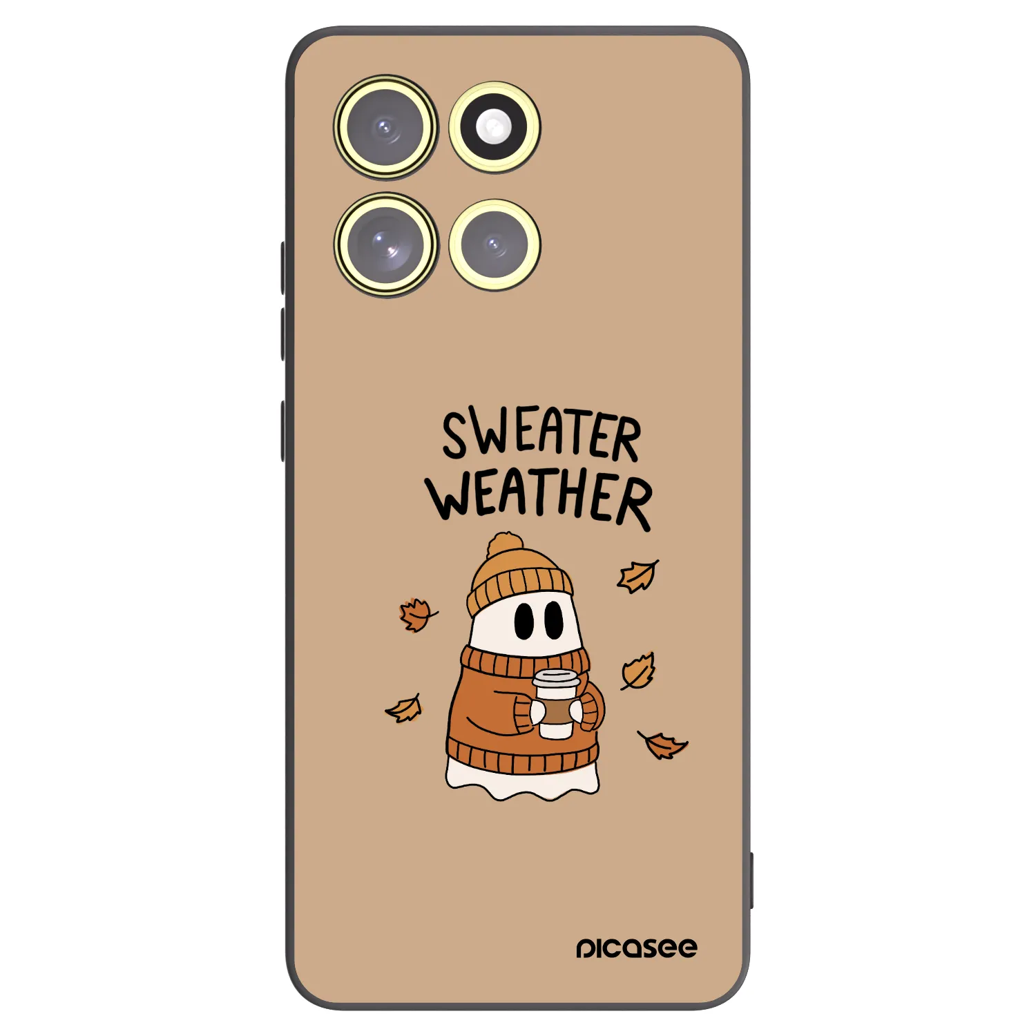 Picasee crna silikonska maskica za Motorola Moto G86 Power 5G - Sweater ghost