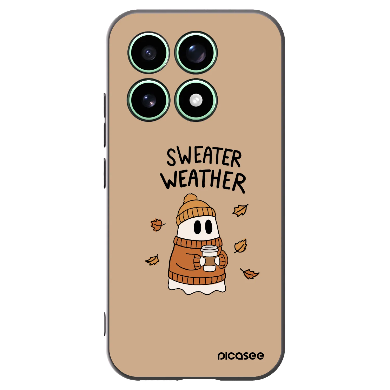 Picasee crna silikonska maskica za Xiaomi 17 - Sweater ghost