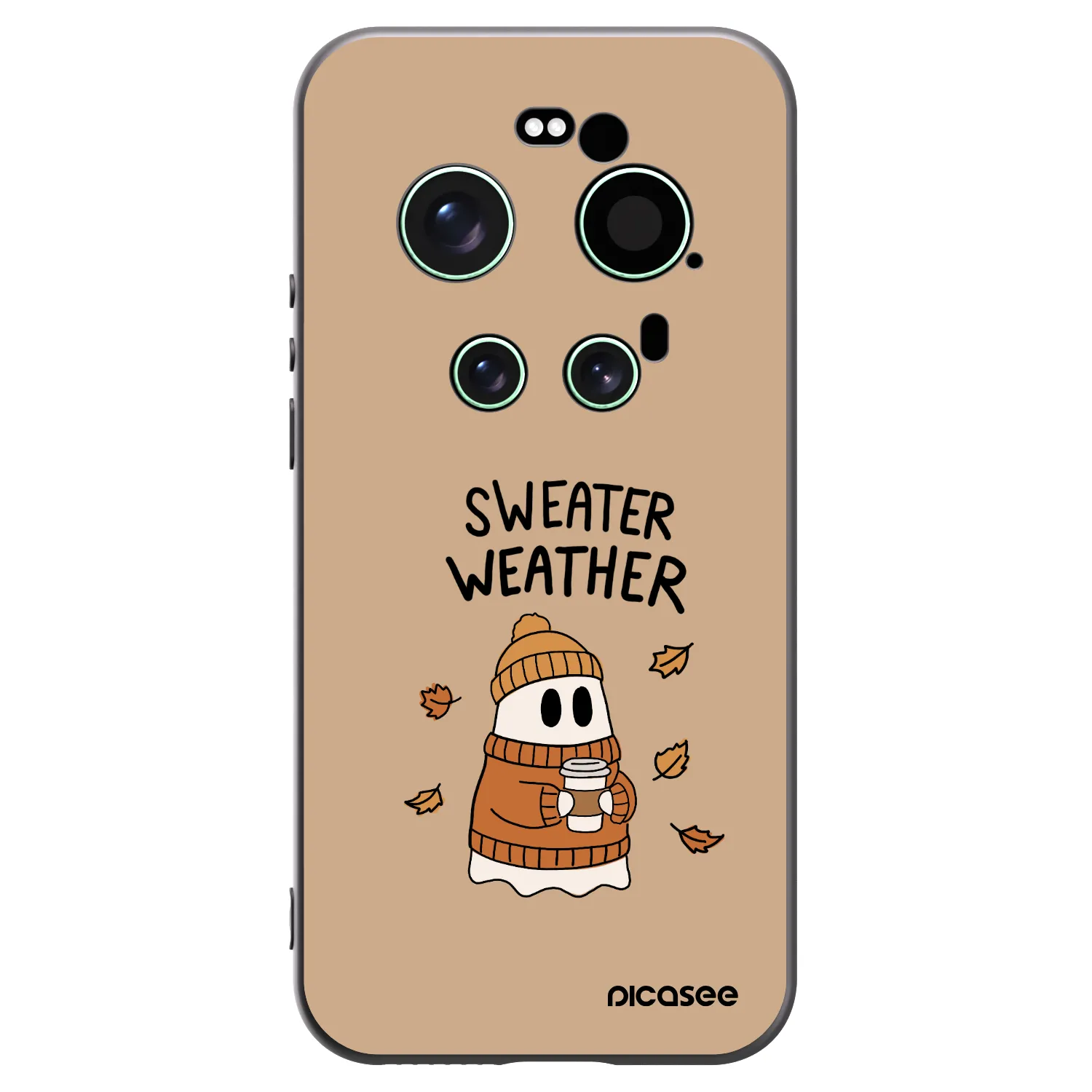 Picasee crna silikonska maskica za Xiaomi 17 Ultra - Sweater ghost