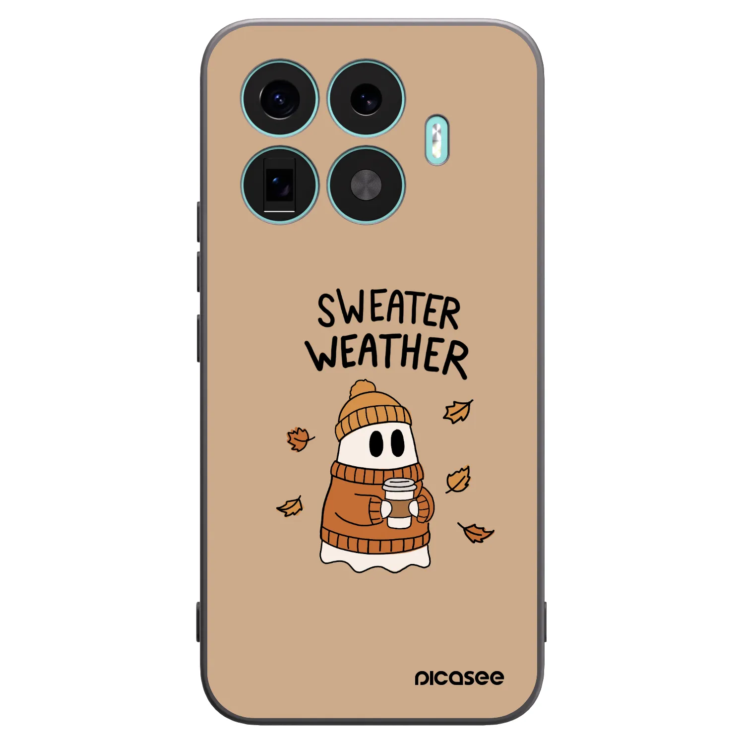Picasee crna silikonska maskica za Xiaomi 17T Pro - Sweater ghost